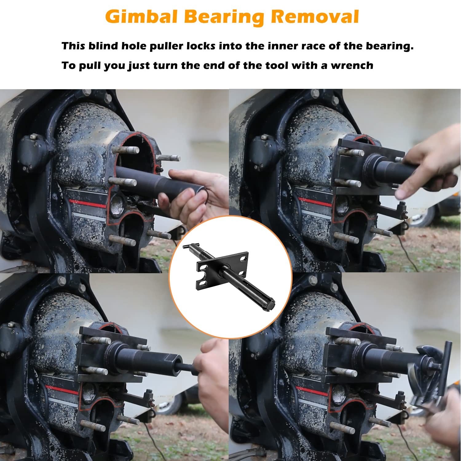 Gimbal Bearing Puller Remover & Installer Tool Set for Engine Alignment – Mercru