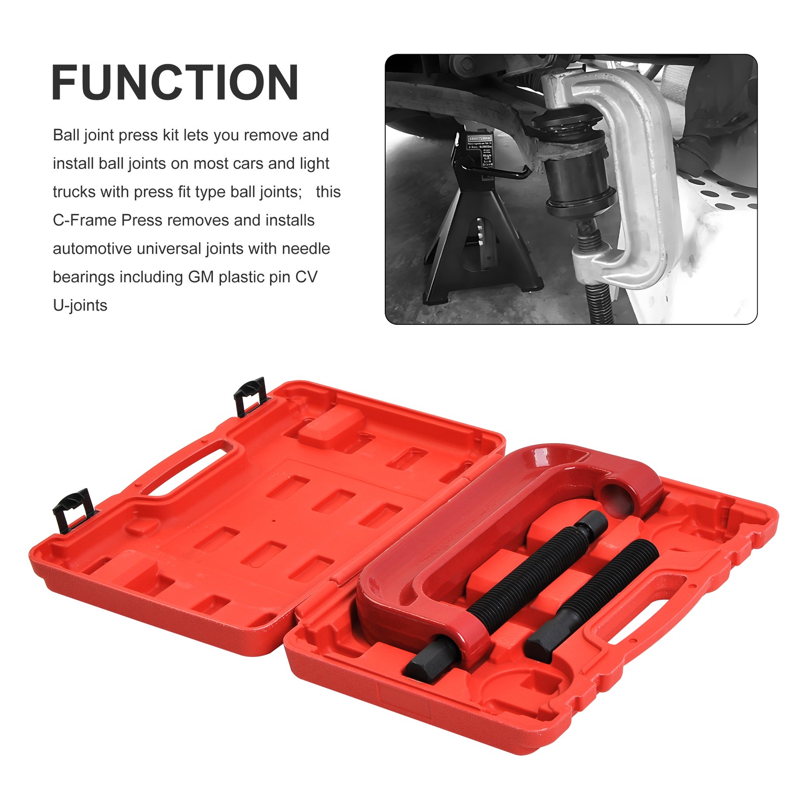 Large Ball Joint Press /Removal Tool, C # Frame For Toyota Chevrolet Dodge Ford
