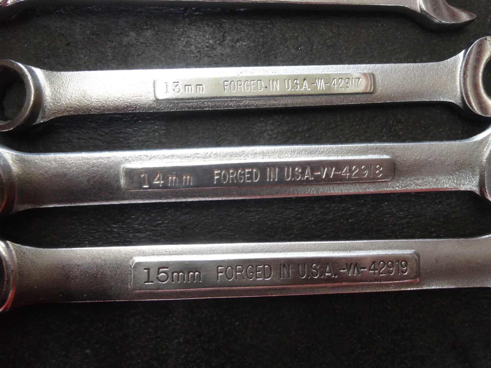 USA Made Craftsman 13 piece METRIC combination wrench set 6mm-19mm -VA-