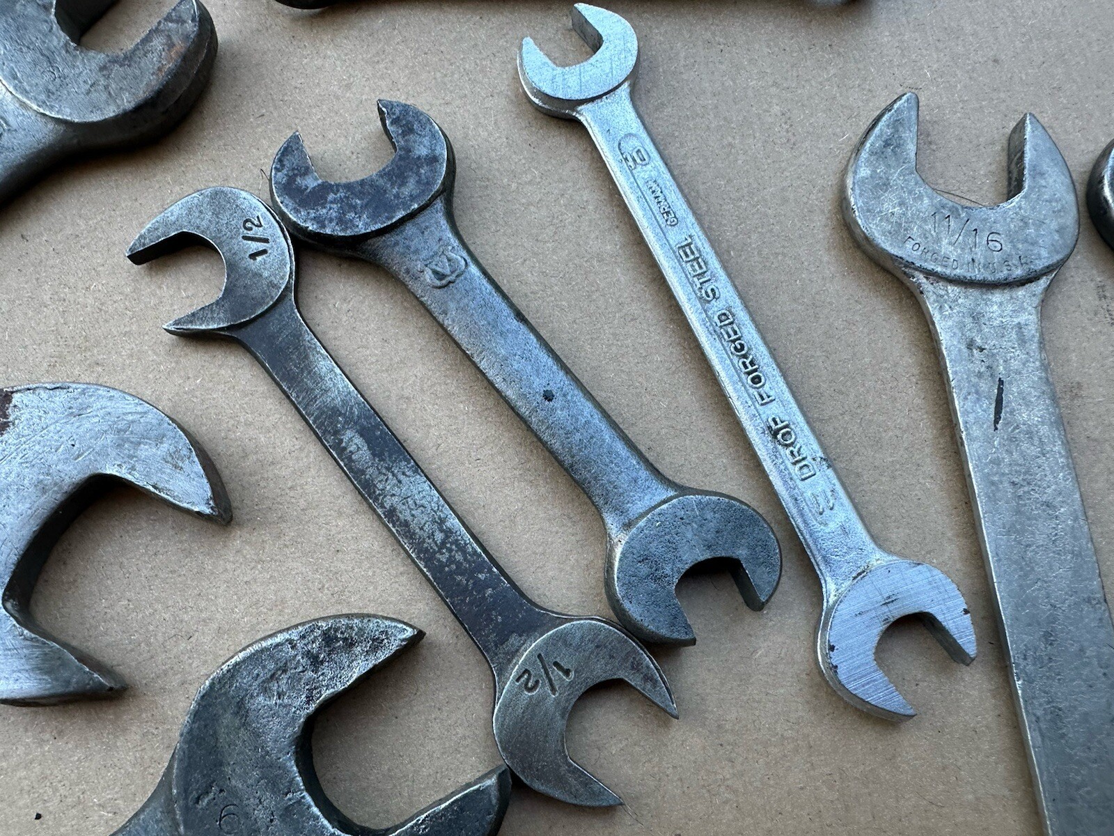 Vtg USA Combo Wrench Mixed Lot SAE Metric 6pt 12pt Deere Shelley Specialty Etc