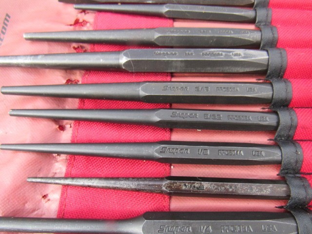 SNAP ON PPCBK715 15 PIECE DRIFT / PIN PUNCH & CHISEL SET W BAG