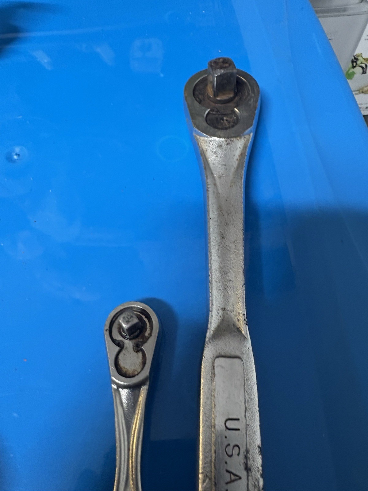 2 Craftsman USA Rachets. #44809 1/2” Drive & 44807 1/4” Drive. Parts Only. (17)