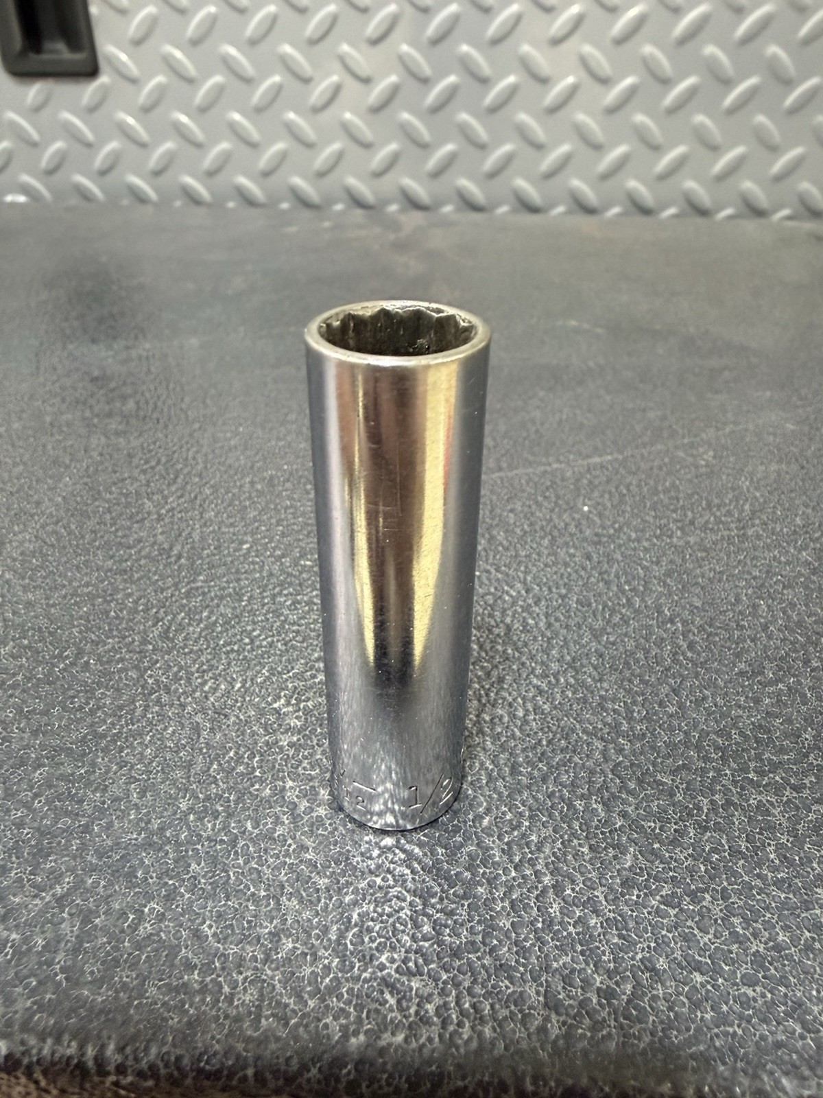 Vtg 1/2″ Craftsman VV-Series PN 43312 – 3/8″ Drive 12-Point Deep Socket USA Made