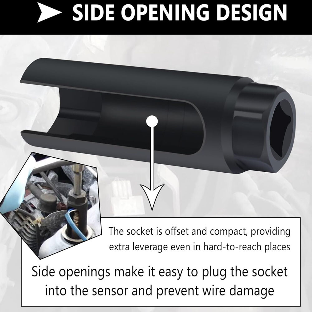 Oxygen Sensor Socket 7/8» (22mm) 6-Point O2 Sensor Socket Wrench Removal Instal