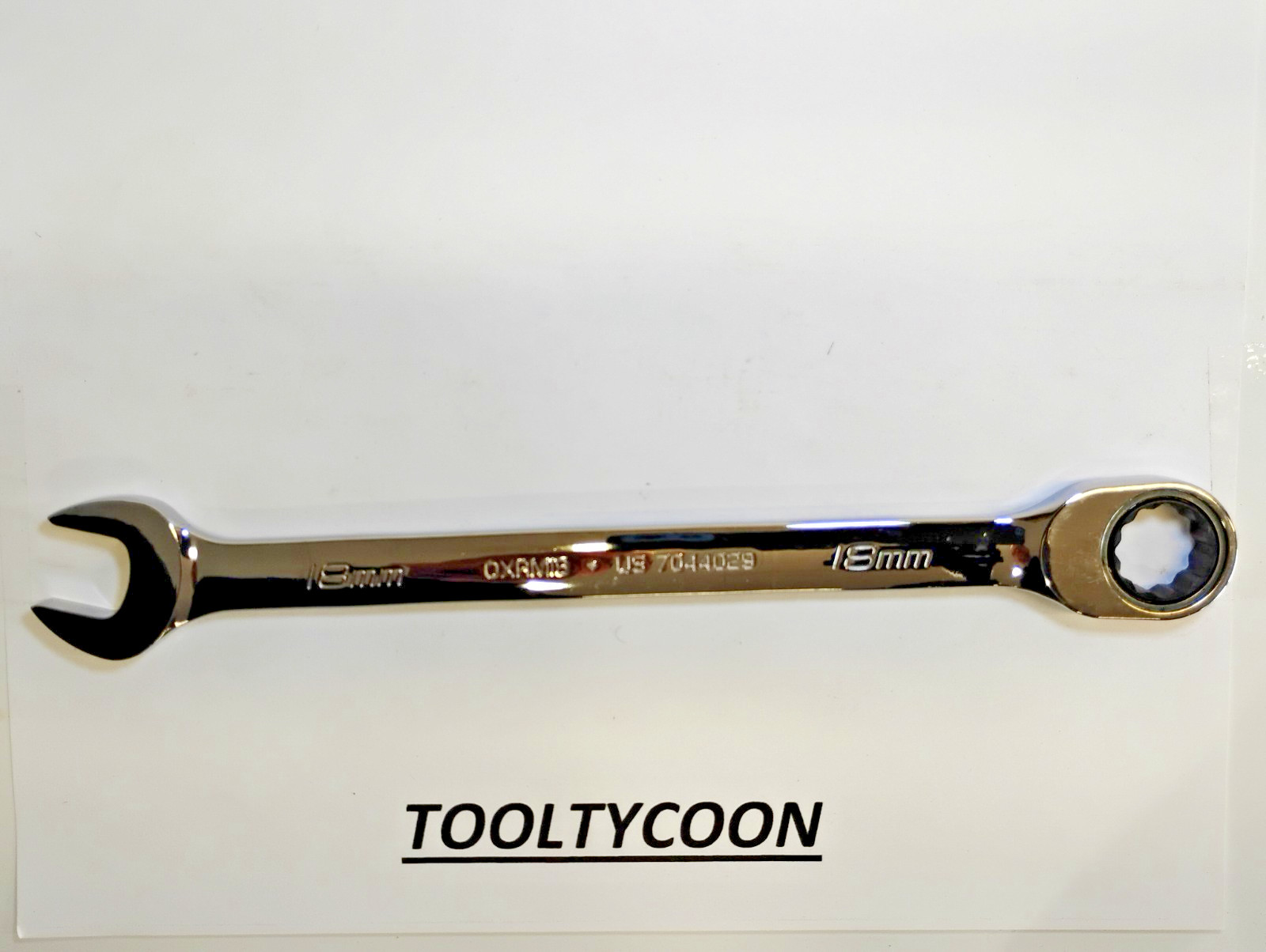 Snap-on Tools NEW 18mm Metric 0° Non-Reversing Ratcheting Combo Wrench OXRM18