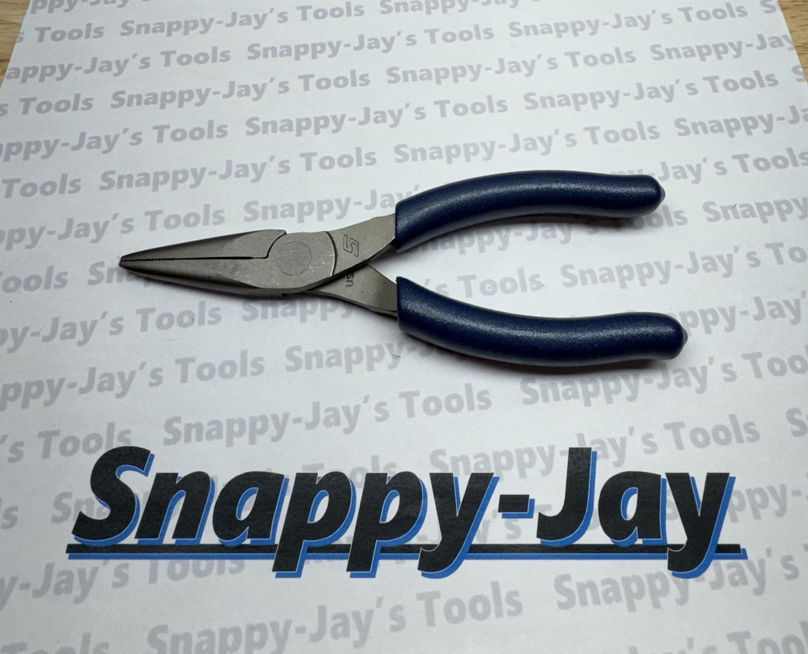 Snap-on Tools USA NEW POWER BLUE 6″ Soft Grip Needle Nose Pliers 95ACFMB