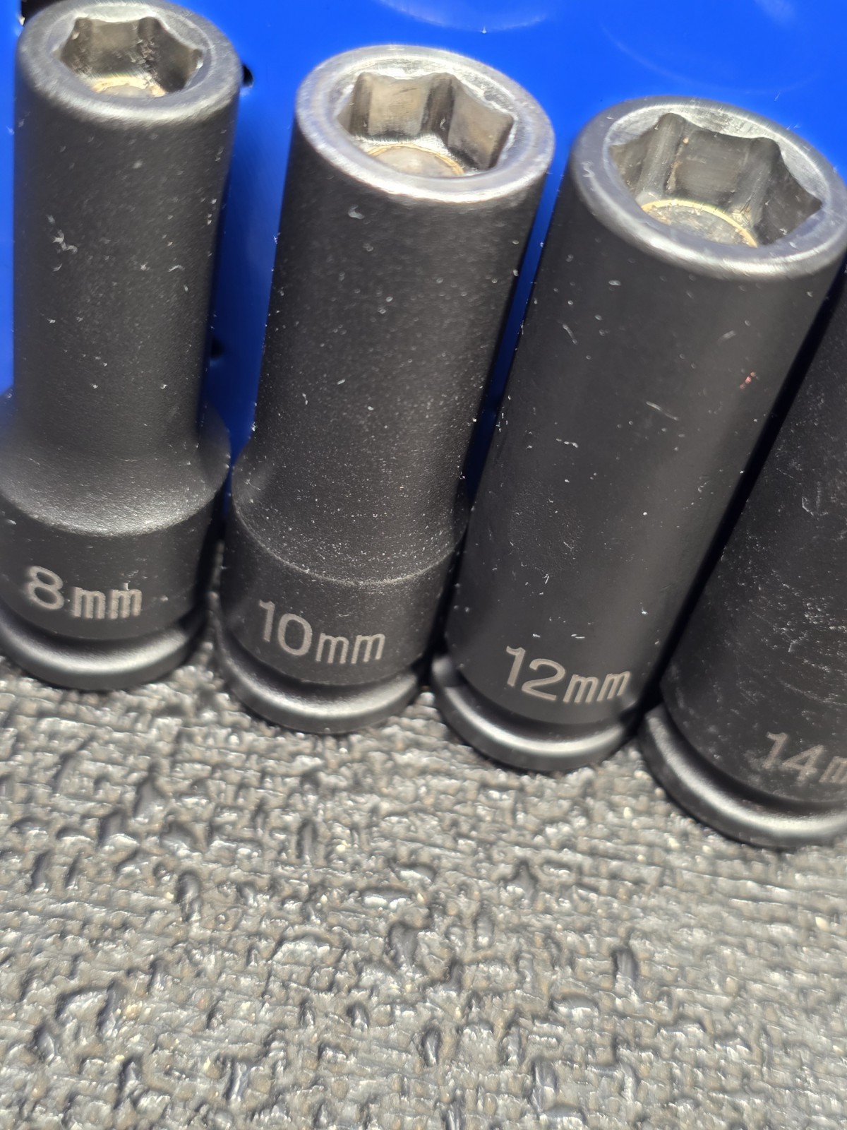 Grey Pneumatic GP 3/8″ Drive 8, 10, 12 & 14mm Magnetic Deep Impact Sockets Nice