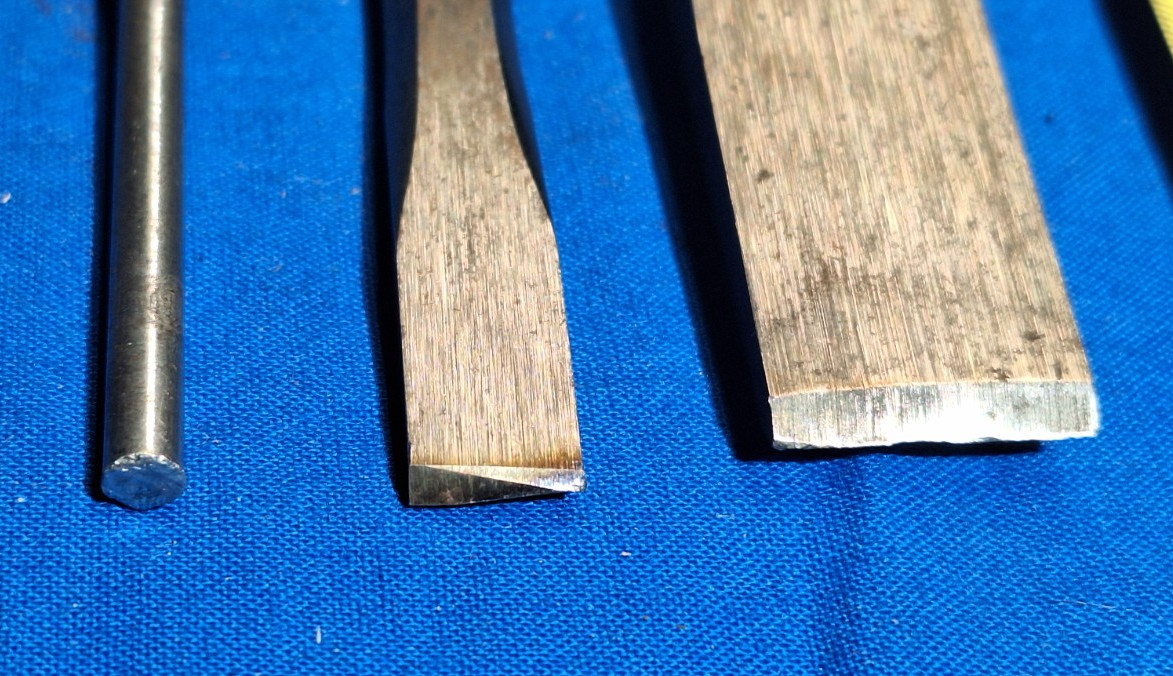 Snap-On PPC824A 3/4″ chisel, PPC812A 3/8″ chisel, PPC106A 3/16″ punch