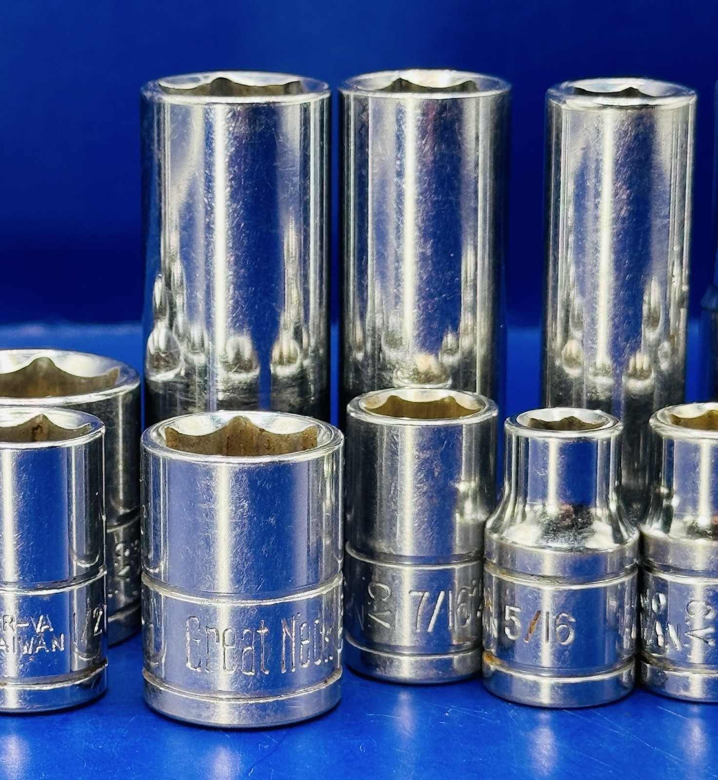 21-Piece Great Neck 3/8″ Drive Socket Set Multiple Socket Sizes 6-Point