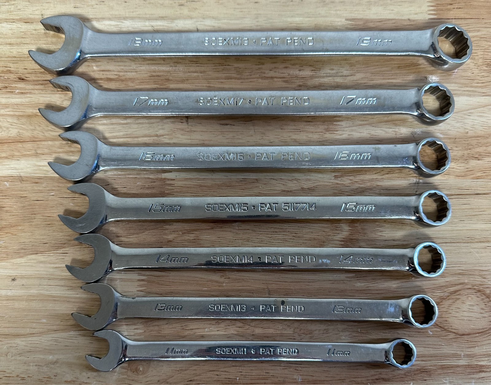 Snap On Soexm710 10-piece Metric Flank Drive Plus Combination Wrench Missing 3