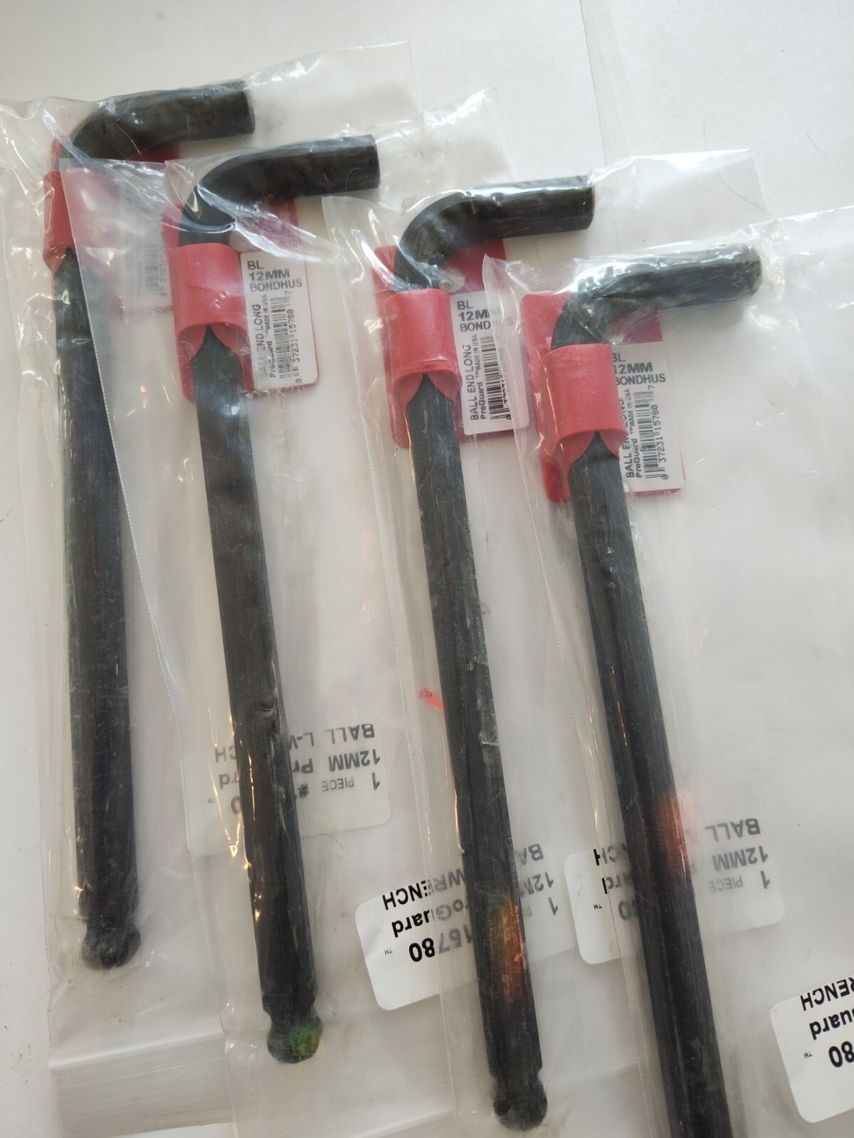 12M BallDrv L-Wr Bondhus Corp. 15780 ( LOT Of 4 )