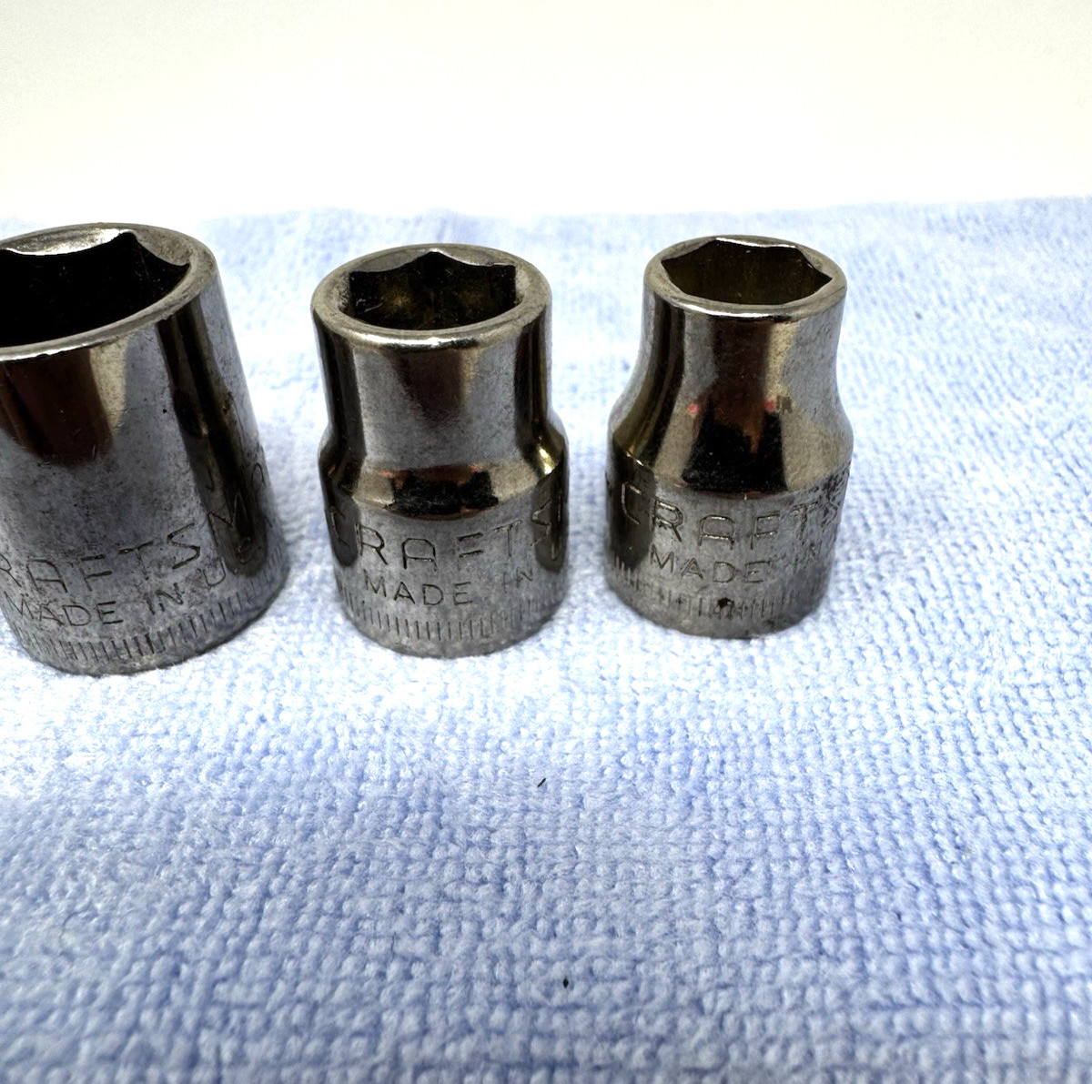 Craftsman Socket Set 3/8” Drive 9, 10, 14, 15, 16, 17, 18, 19mm 6pt and 12pt