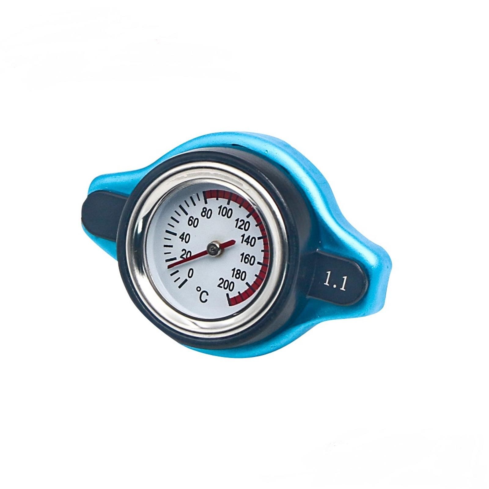 1PC 1.1 Bar Car Thermostatic Radiator Cap Water Tank Cover with Meter NEW