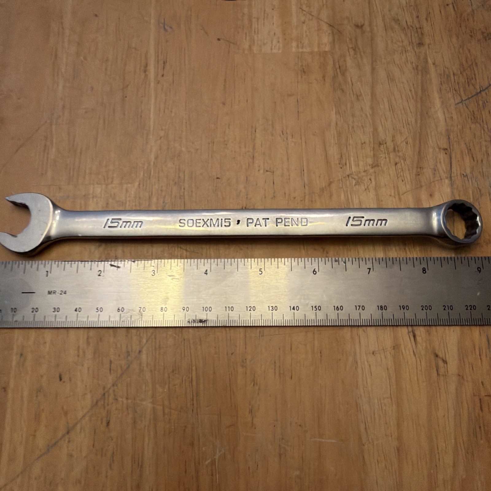 Snap-On Tools SOEXM15 15mm Metric 12 Point Flank Drive Plus Combination Wrench