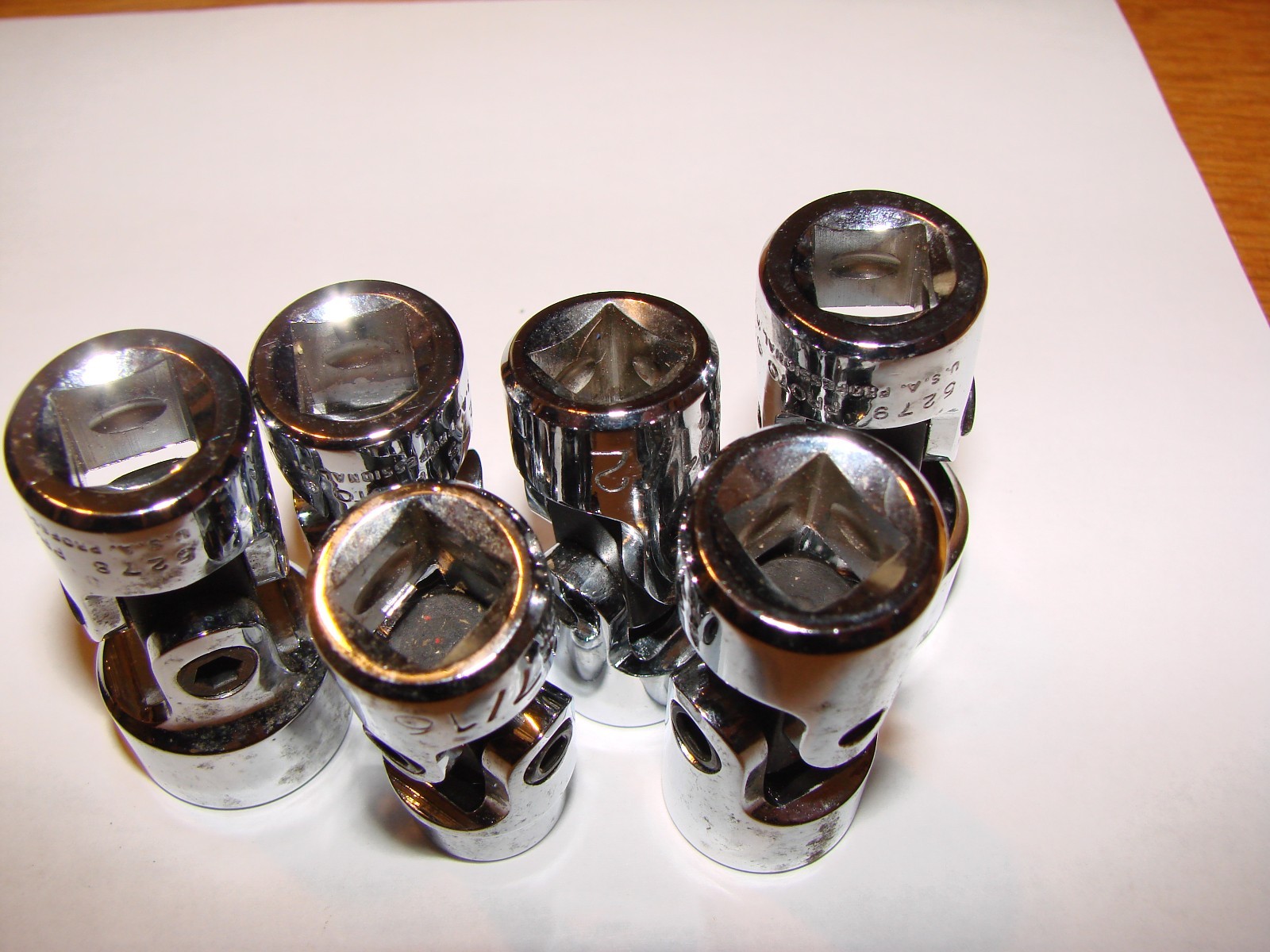 Proto 6 Piece 3/8″ Drive Universal Joint Socket Set -12 Point- 3/8 to 3/4″