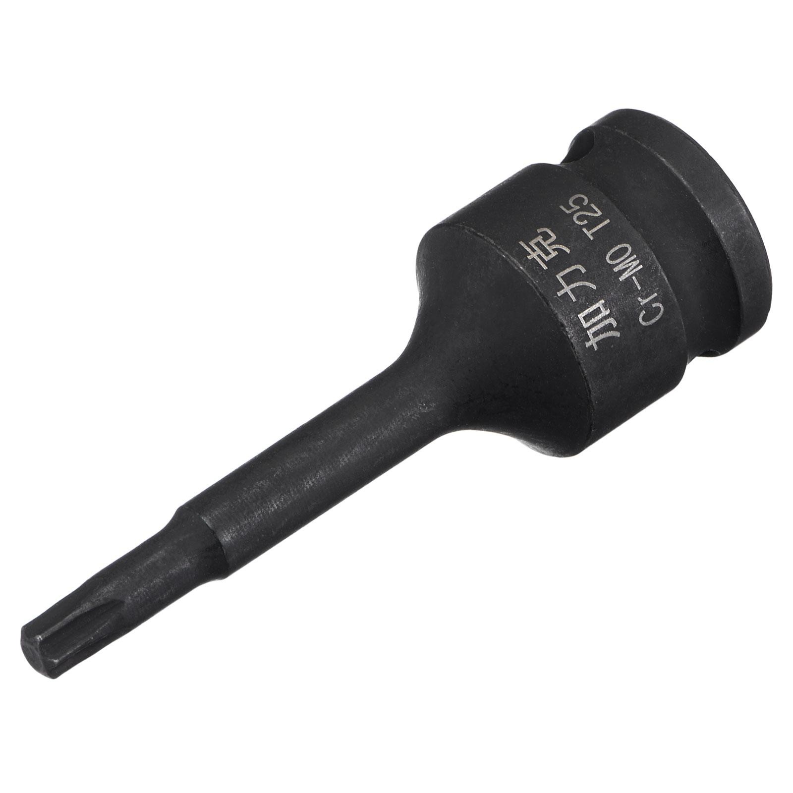 T25 Impact Torx Bit Socket 3/8″ Square Drive 60mm Length CR-MO