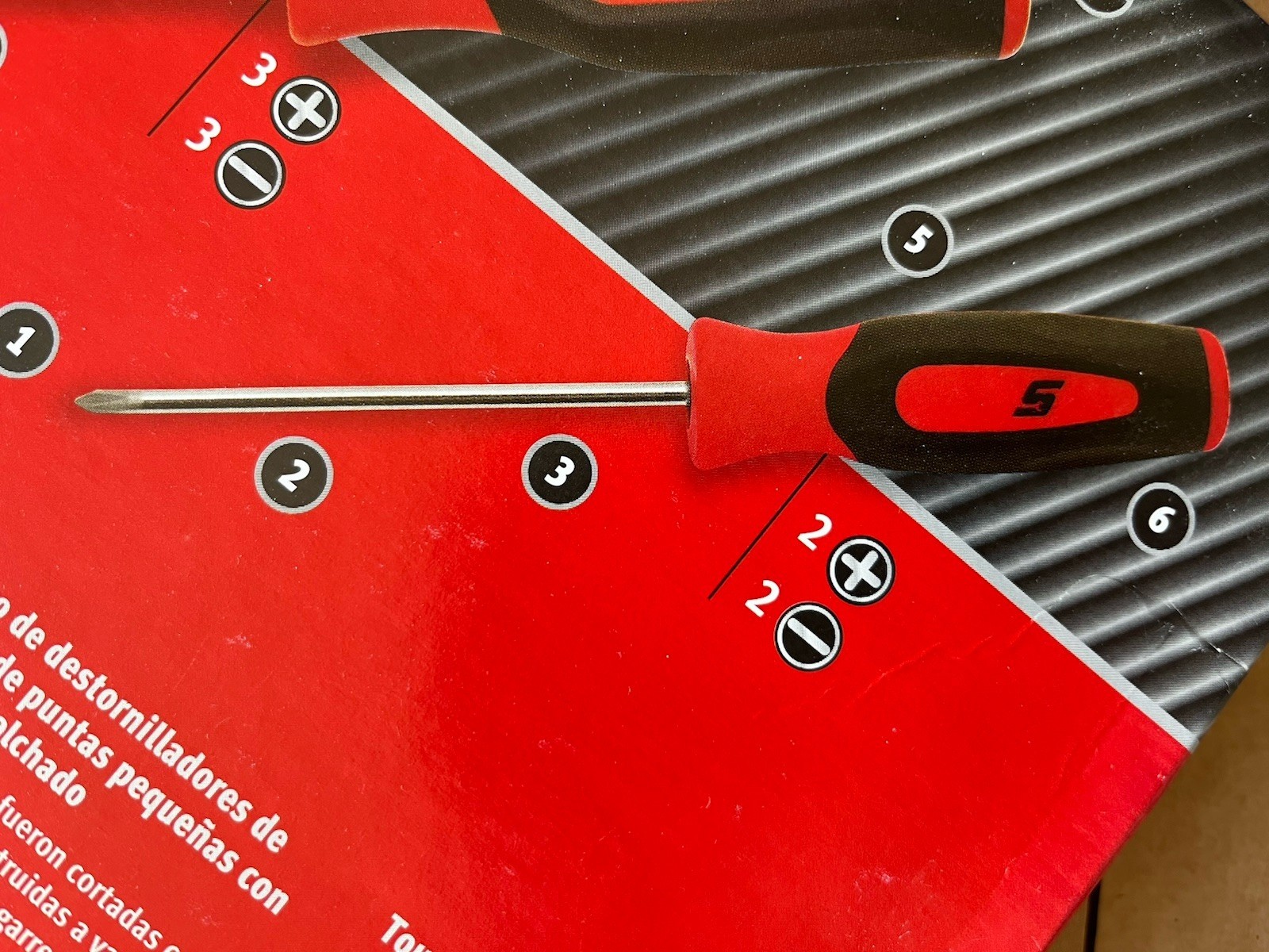 SNAP ON SCREWDRIVER PHILLIPS MINI TIP NO1 SGDP301B CLASSIC RED NEW PREMIUM TOOL