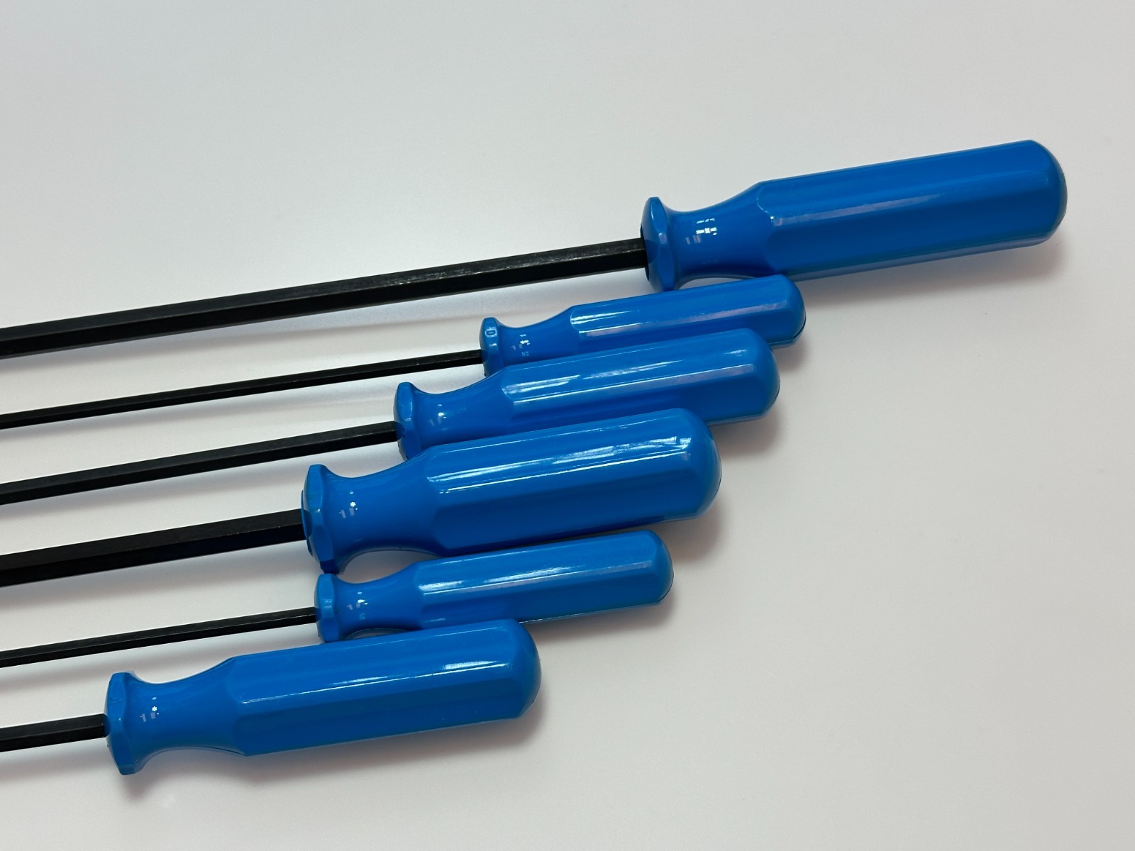 NOS Channellock Tools USA 6pc Flat Slotted & Phillips Screwdriver Set Lot, Blue