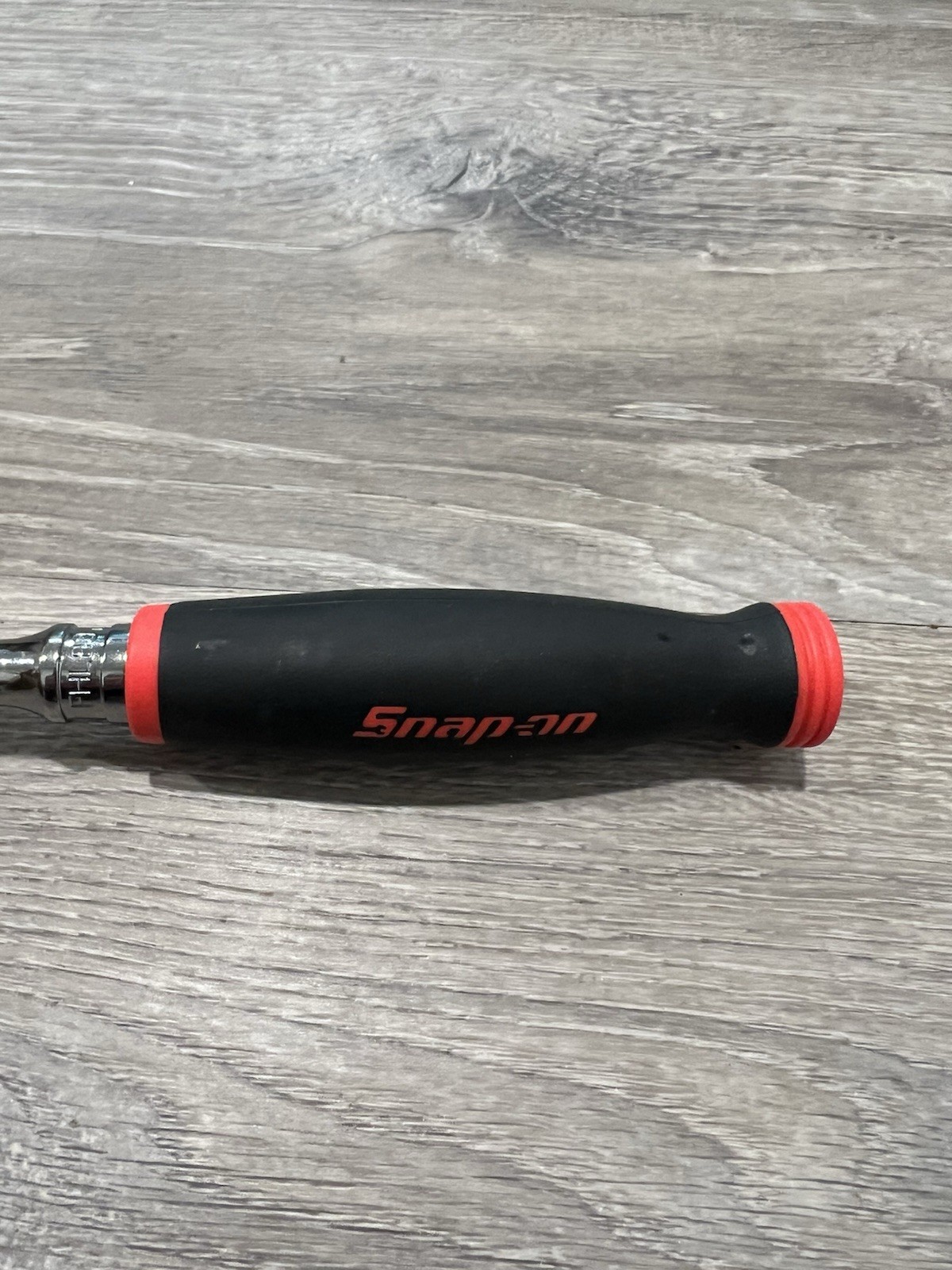 New Snap-on™ 3/8″ Drive Red Soft Grip Chrome 12 1/2″ Ratchet FHL80 Dual 80 Tech