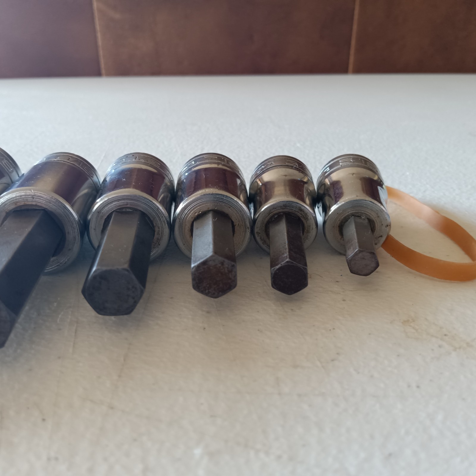 Snap-on 1/2″ Drive Allen/Hex SAE Socket Bit Set 5/16-3/4, 7 piece set