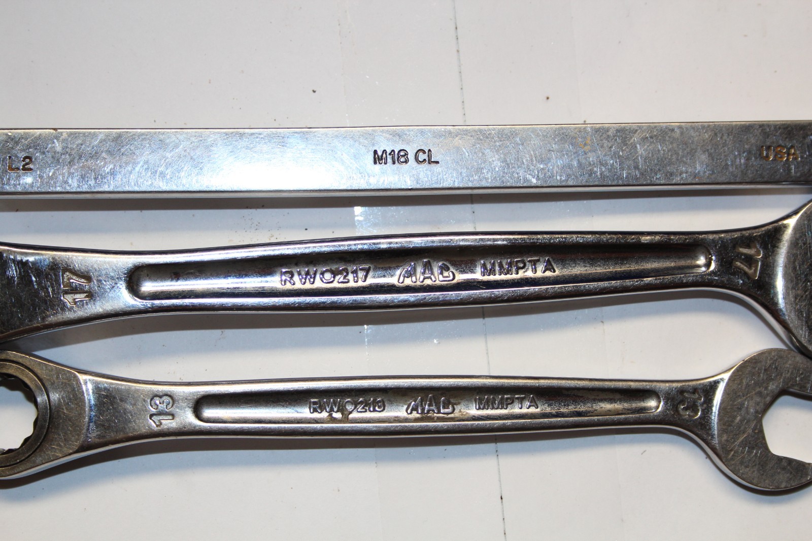 Mac Tools Metric Wrench LOT Reversible Ratcheting 13mm 17mm + 18mm Combination