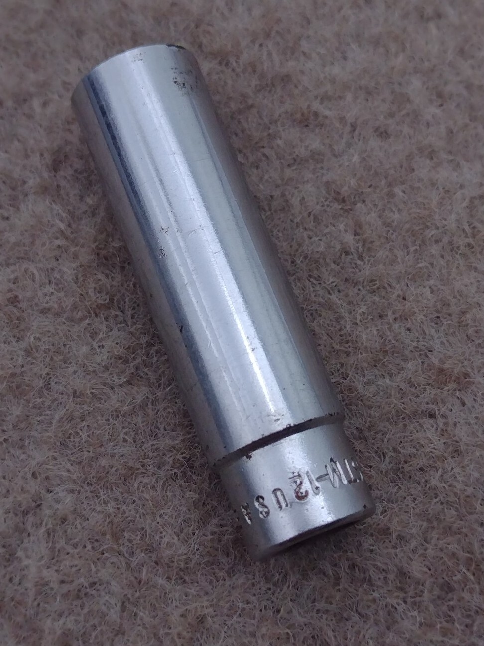 Vintage Snap On USA 3/8 Socket 1/4″ Drive Deep 6pt STM12 Underline Snap-on Tools