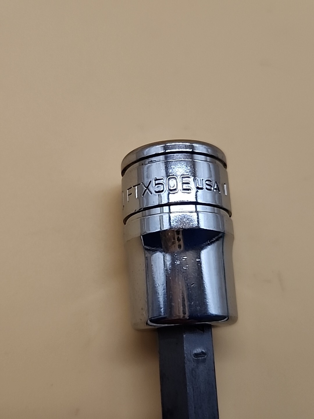 Snap-on Tools 3/8″ Drive T50 Standard Torx Bit Chrome Socket FTX50E USA