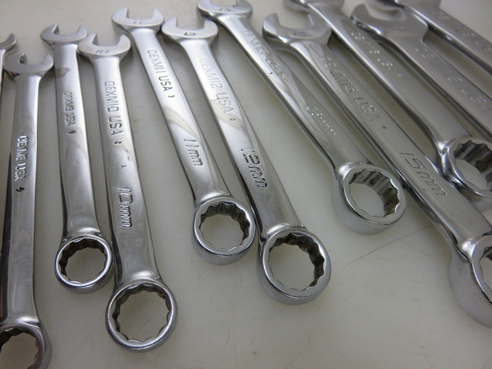 Snap-On OEXM SHORT Metric Combination Wrench 6mm-19mm 12pc Set Made In USA