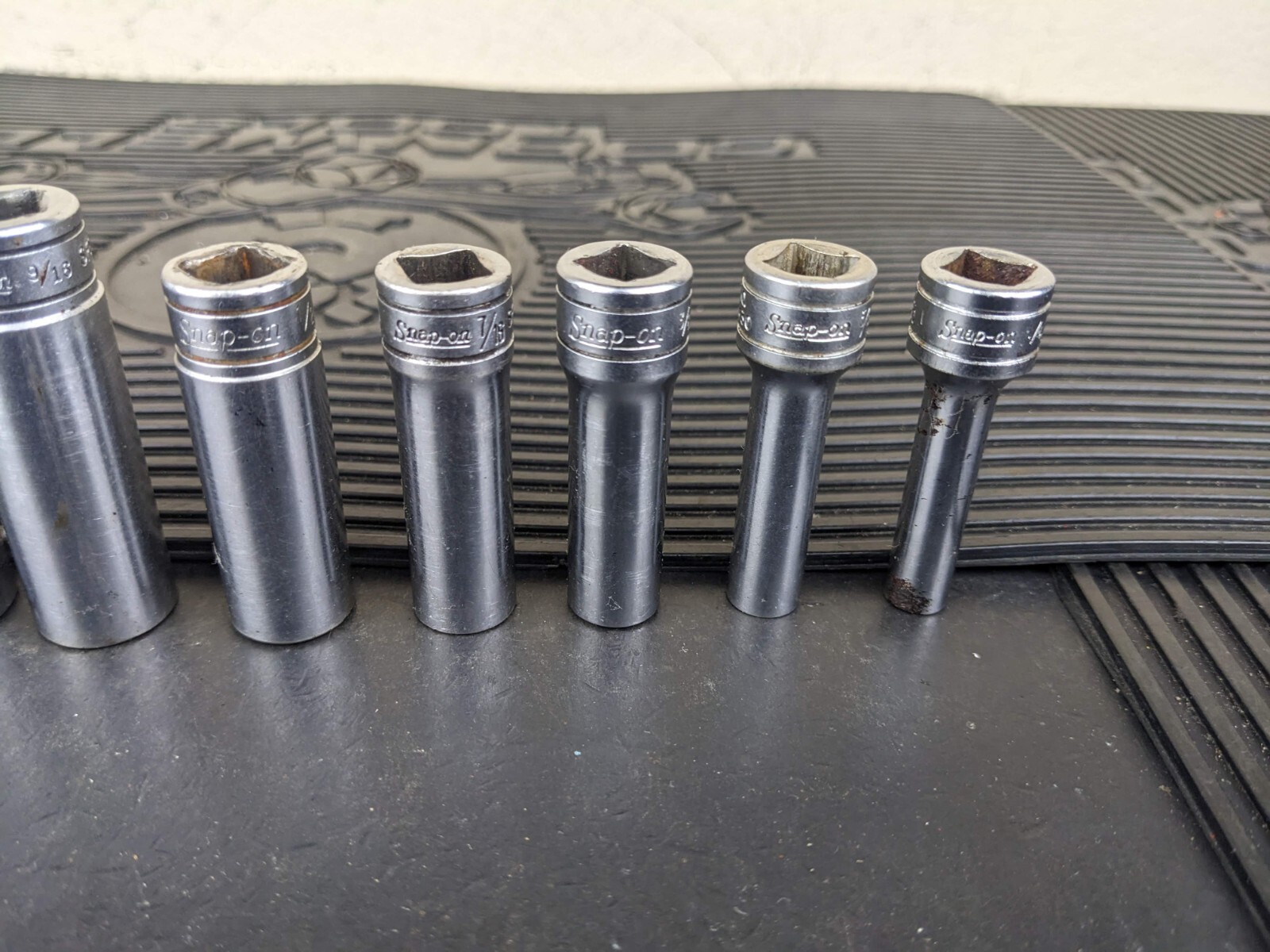 #bg232 Snap on Tools 211SFSY 3/8″ Drive Deep Chrome Socket Set Socket Set