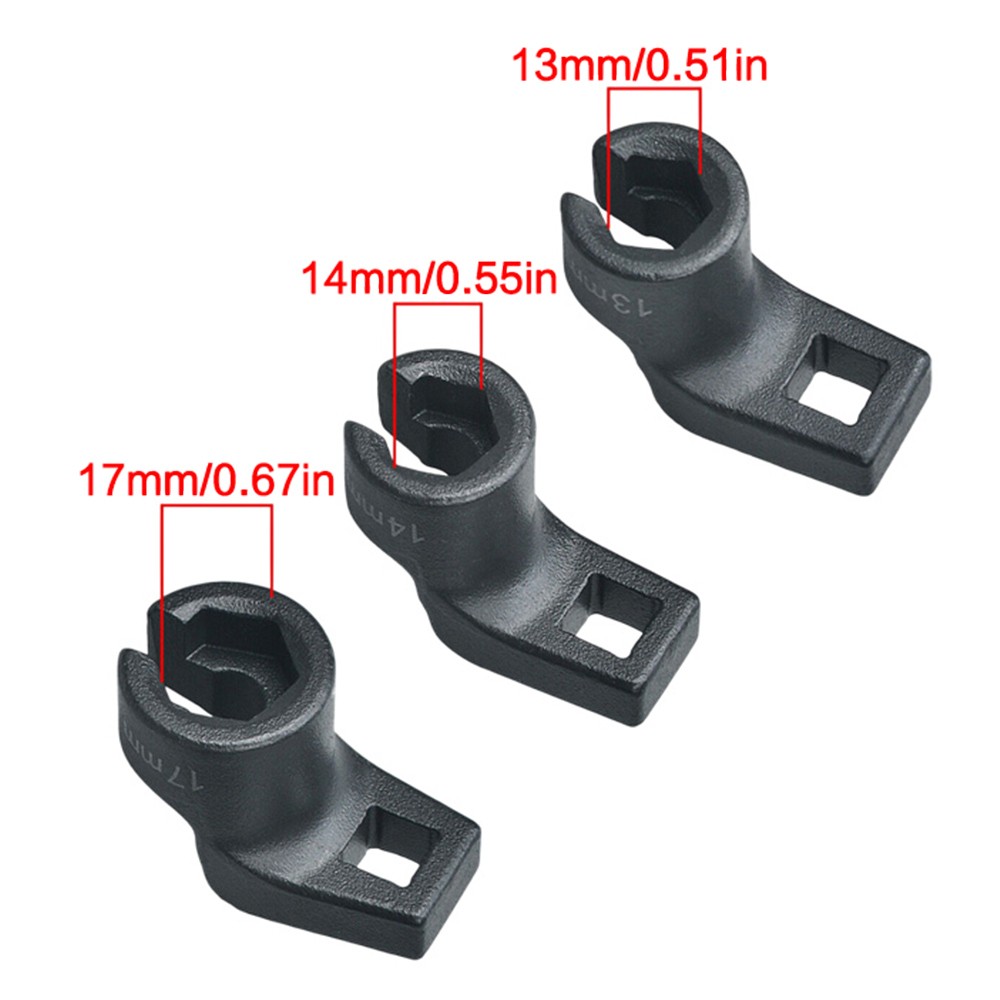 6pc Exhaust Gas Temperature EGT DPF Sensor Socket Removal Tool Set 13, 14, 17mm