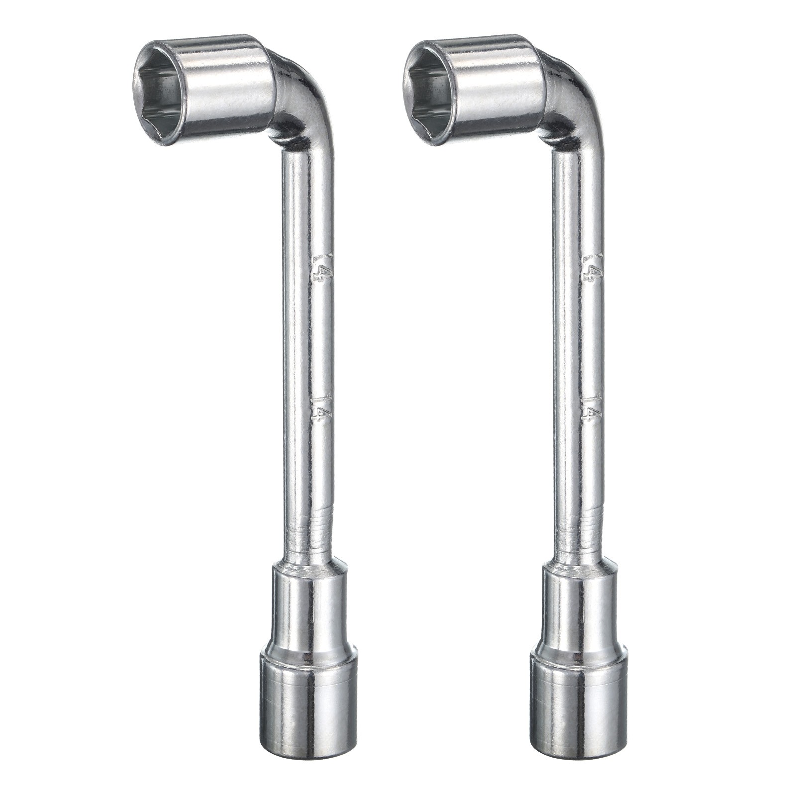 2pcs L Shape Angled Hex Socket Wrench 14mm Double Ended Socket Spanner