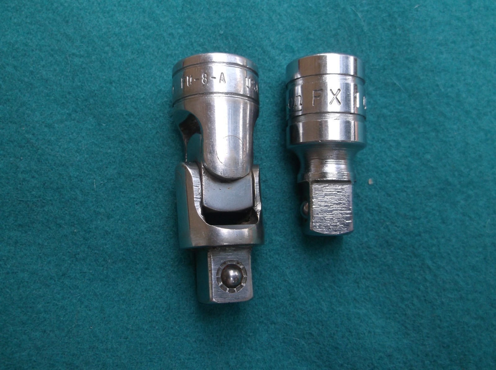 Snap-on 3/8″ Drive Chrome FU8A Swivel Universal & FX1 Extension