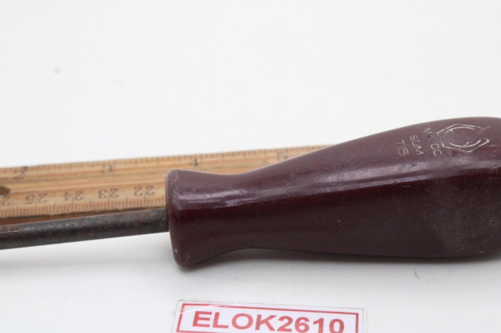 Matco Tools SDM T15 Torx 3″ Driver Burgundy Hard Handle USA