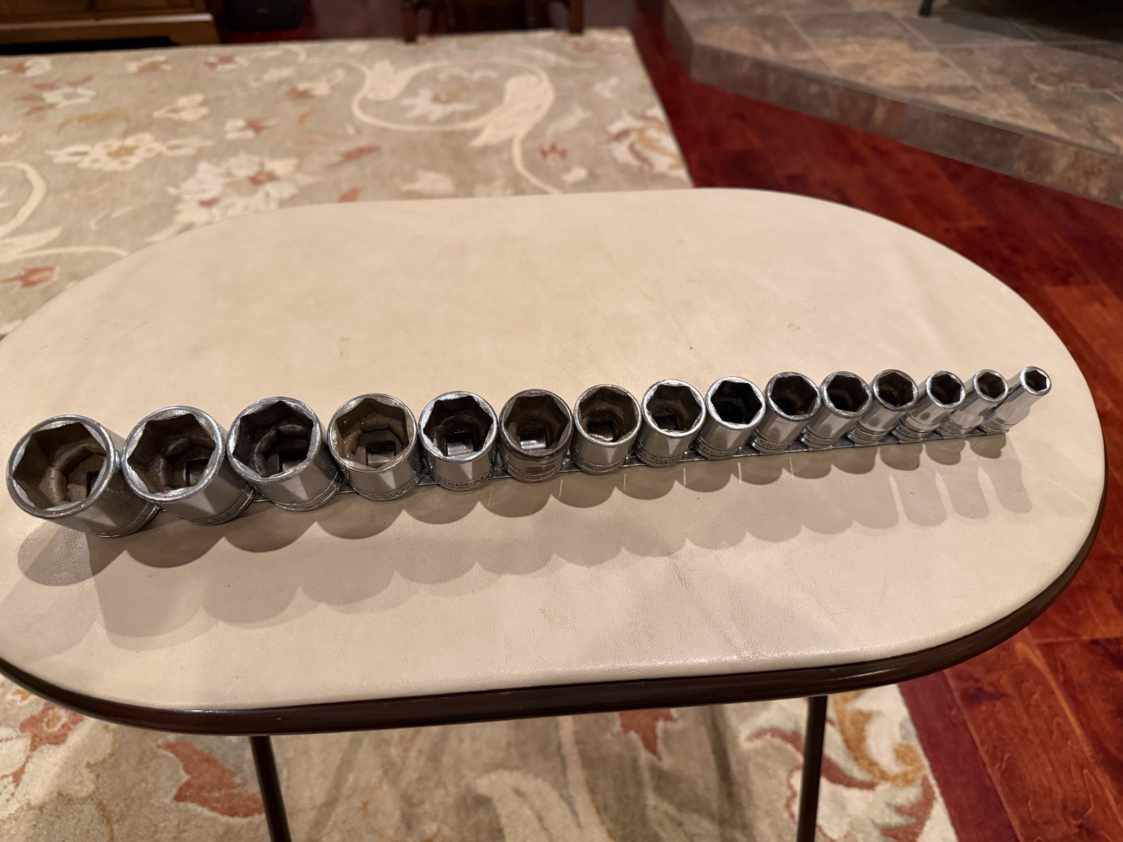 Snap On TW Series 1/2″ Drive 15pc Shallow 61Pt Socket Set 3/8 to 1-1/4, Complete
