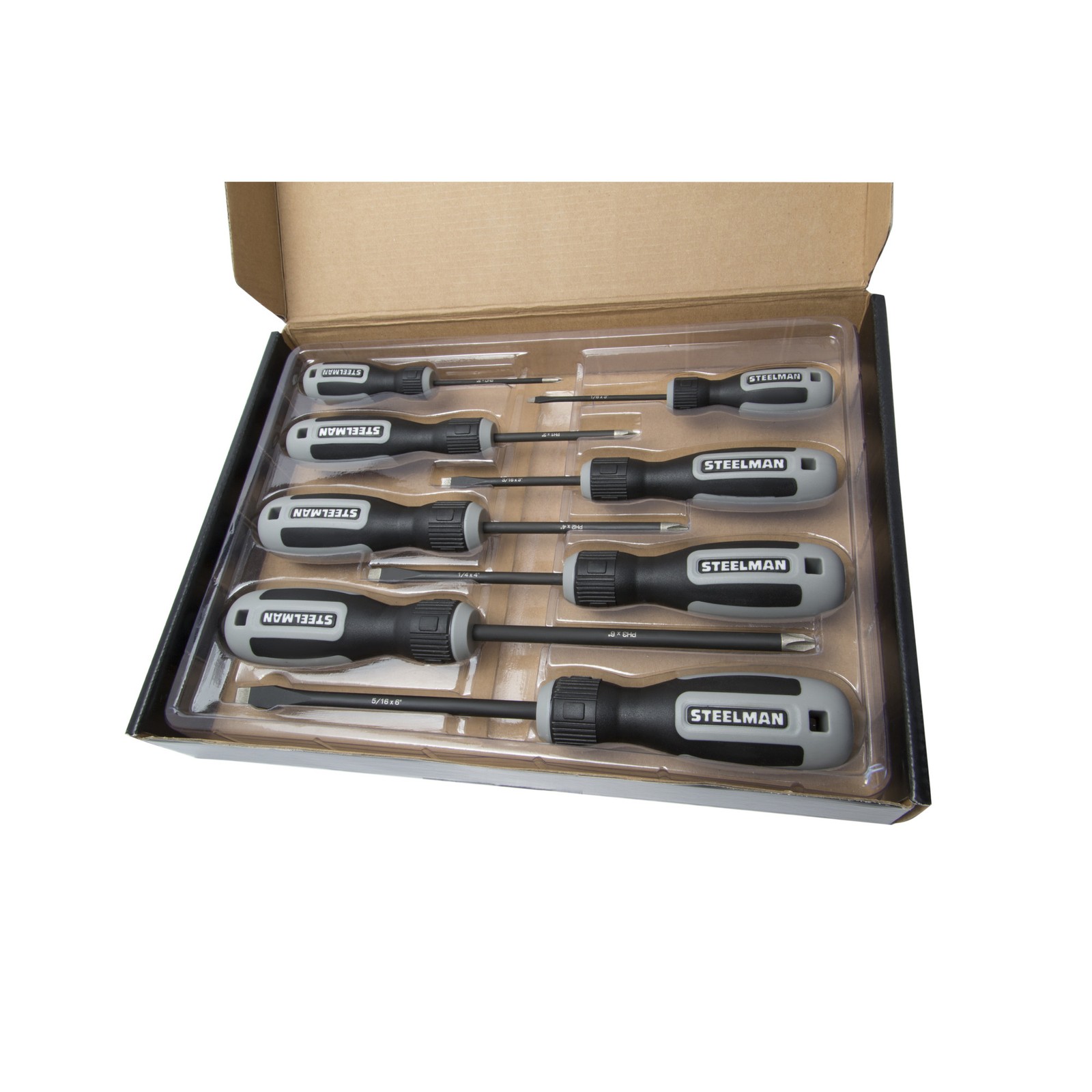 Steelman 8 Piece Diamond Tip Screwdriver Set 41856
