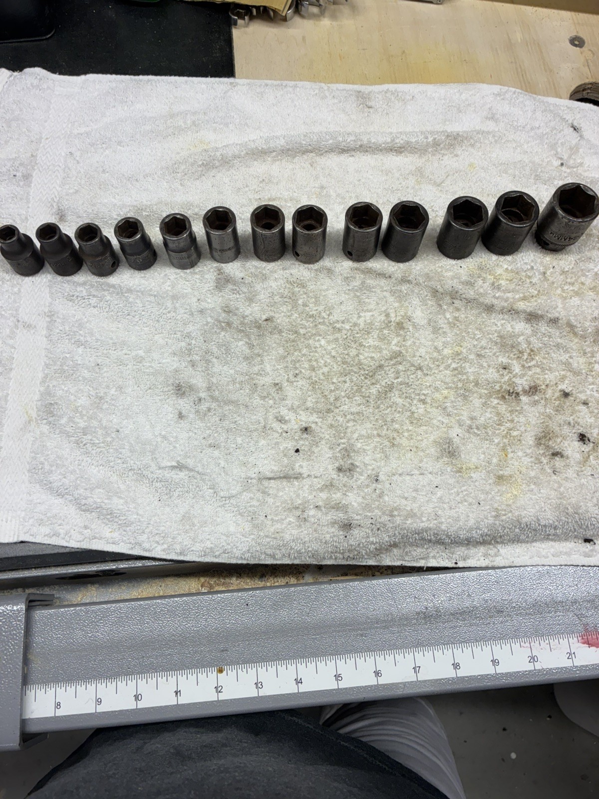 Snap On & Matco 1/2” Drive Shallow Impact Socket 6pt Metric 10mm-21mm &24 mm