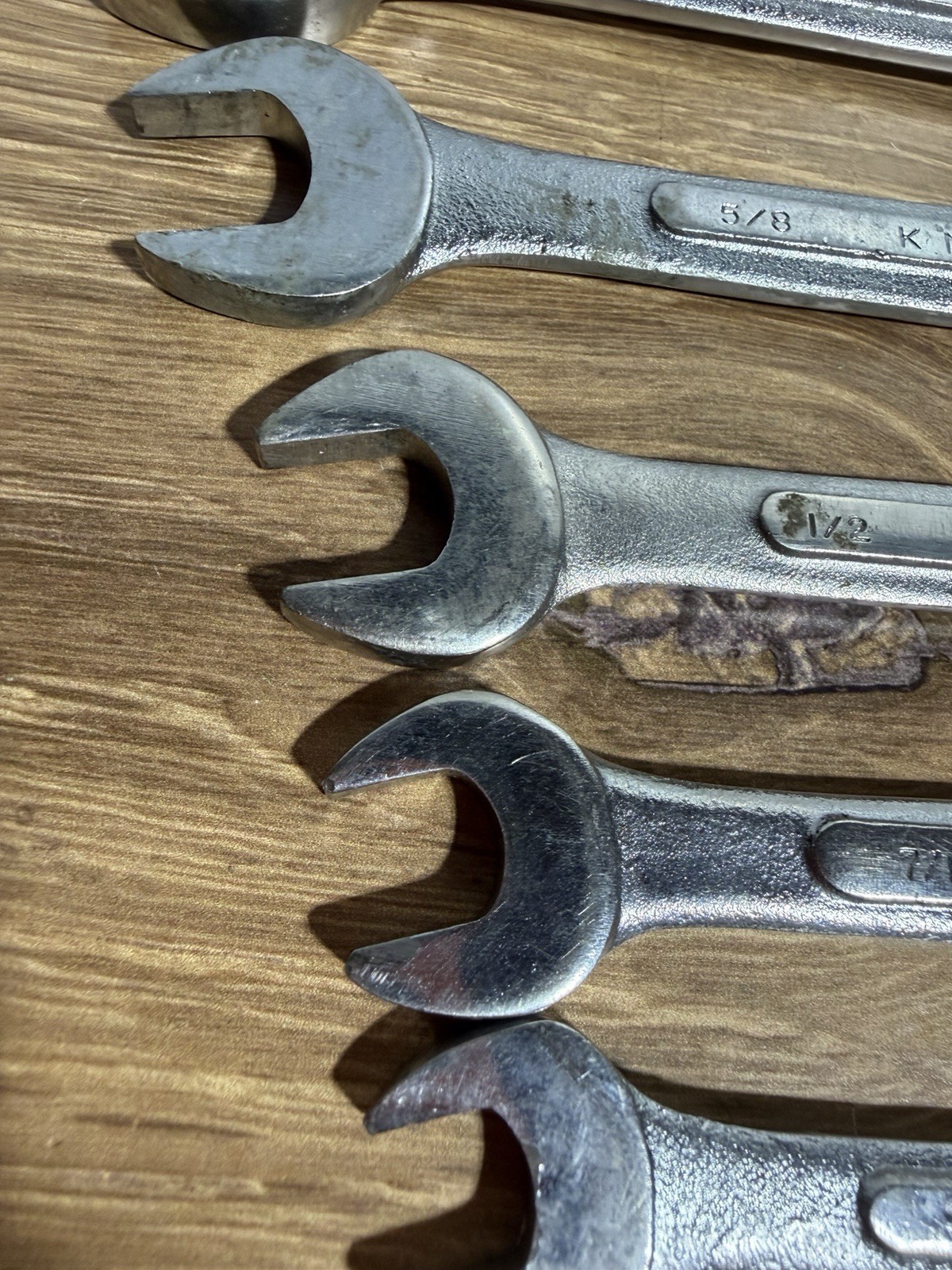 KMart Open End Dual Wrenches Set Of 6 Chrome Vanadium Collectible 1/4” – 7/8”