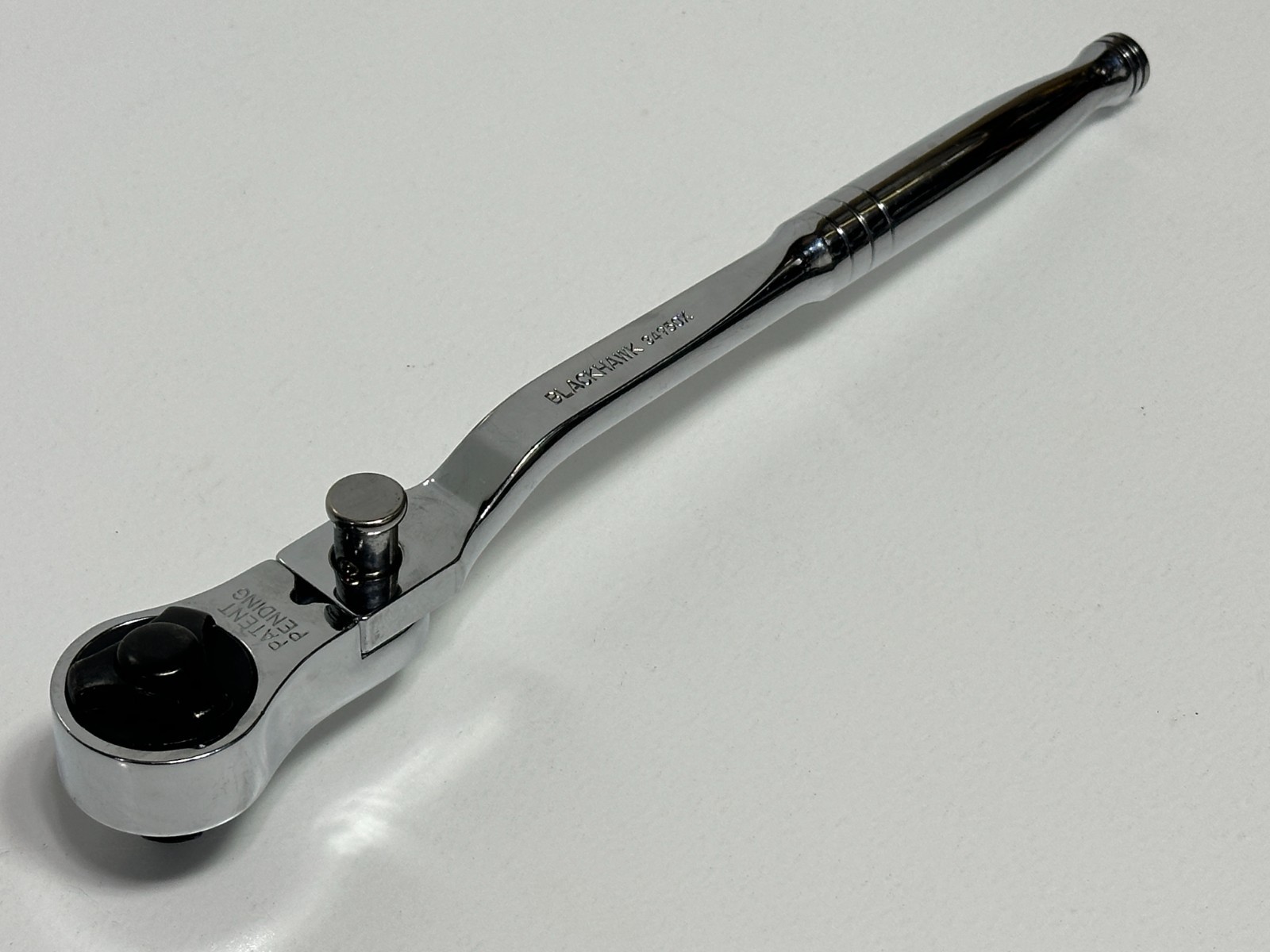 Blackhawk USA 34950X (Rare) Indexing 3/8 Drive Ratchet Chrome Finish Push Button