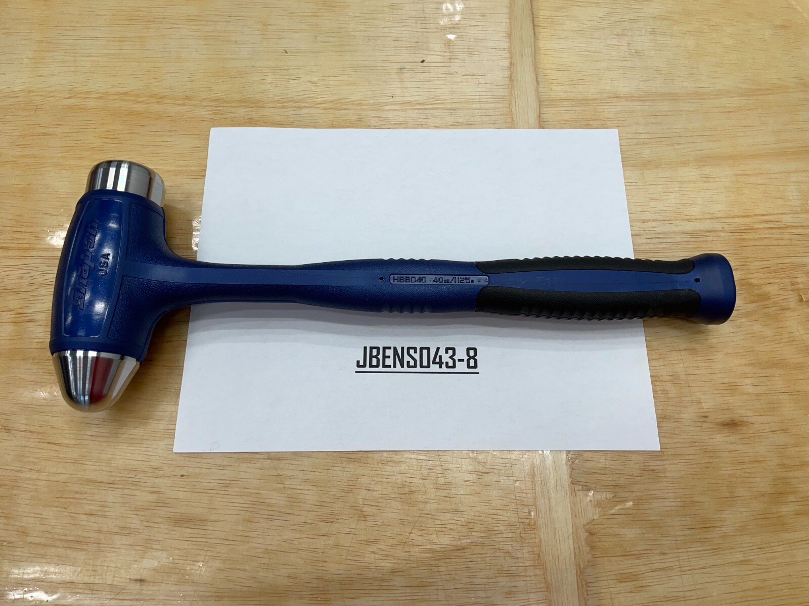 Snap-on Tools NEW POWER BLUE 40oz / 1125g Soft Grip Dead Blow Hammer HBBD40MB