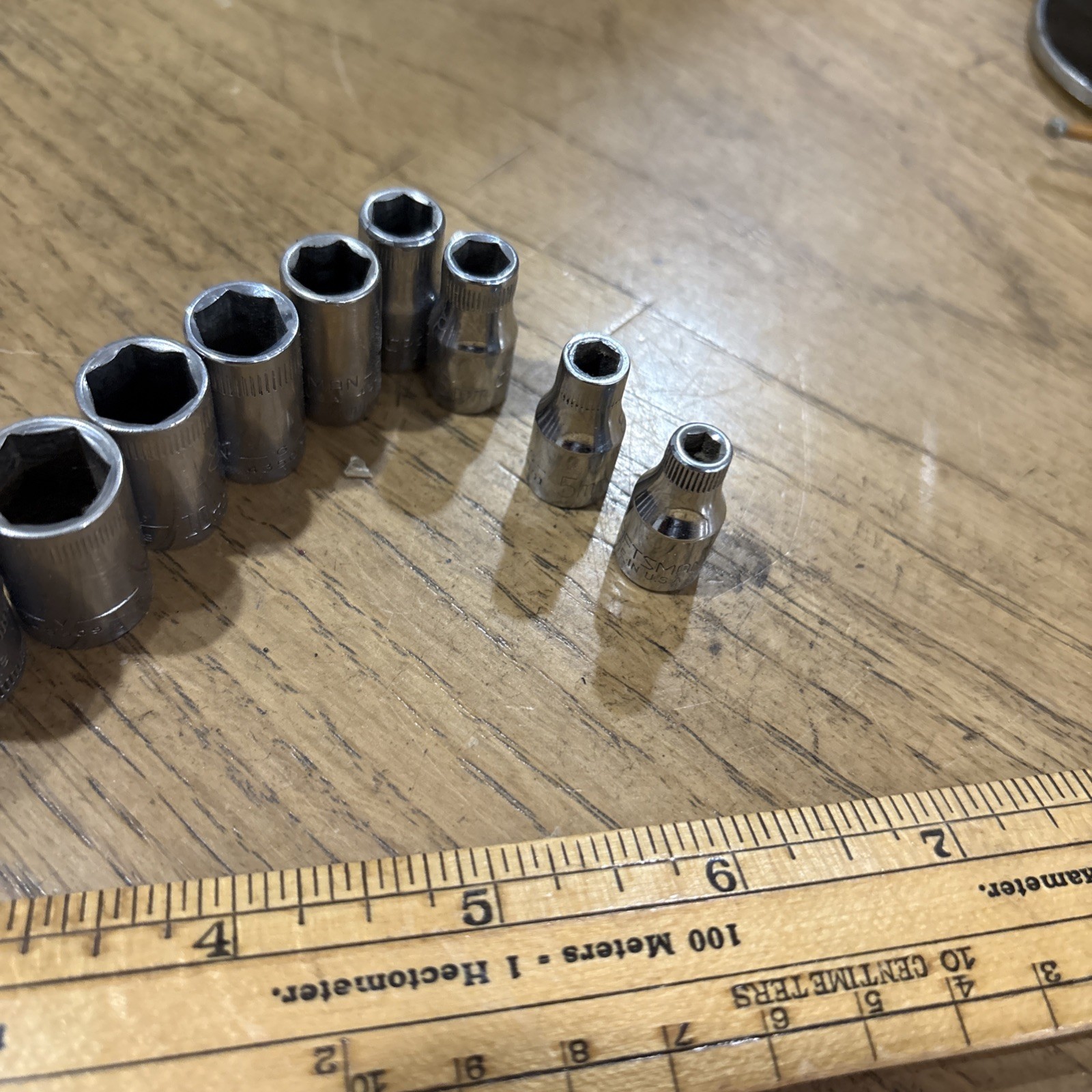 1/4” Dr Metric Socket Set 4-11mm Craftsman + 12mm Snap-on