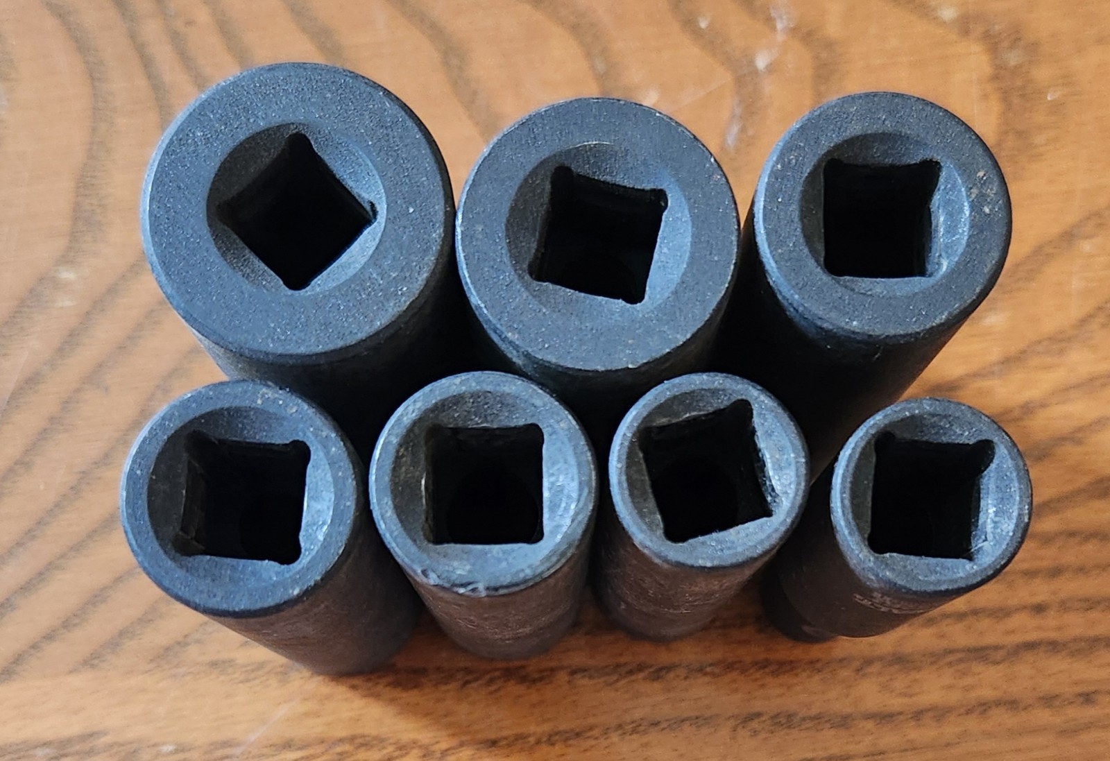 Dewalt 3/8 in Drive 6 Pt Impact Ready Deep Socket Set 7 Pc 5/16 thru 3/4 SAE
