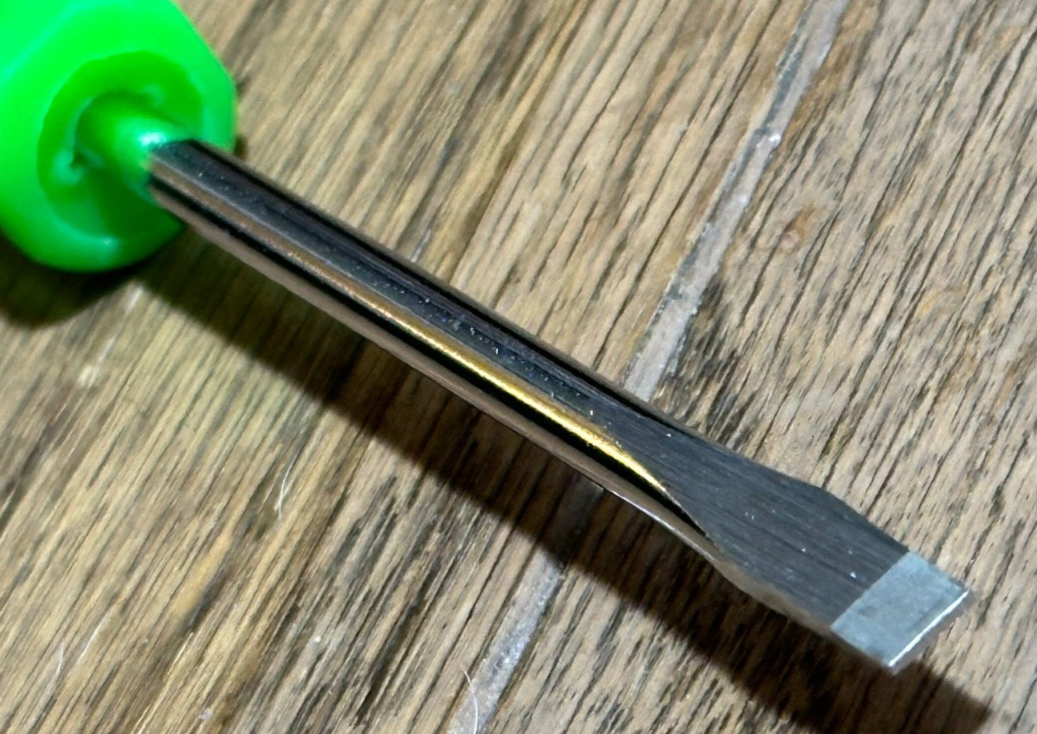 🇺🇸 Snap on Tools Flat Blade Slotted Pocket Mini Screwdriver Green 6″ Long USA
