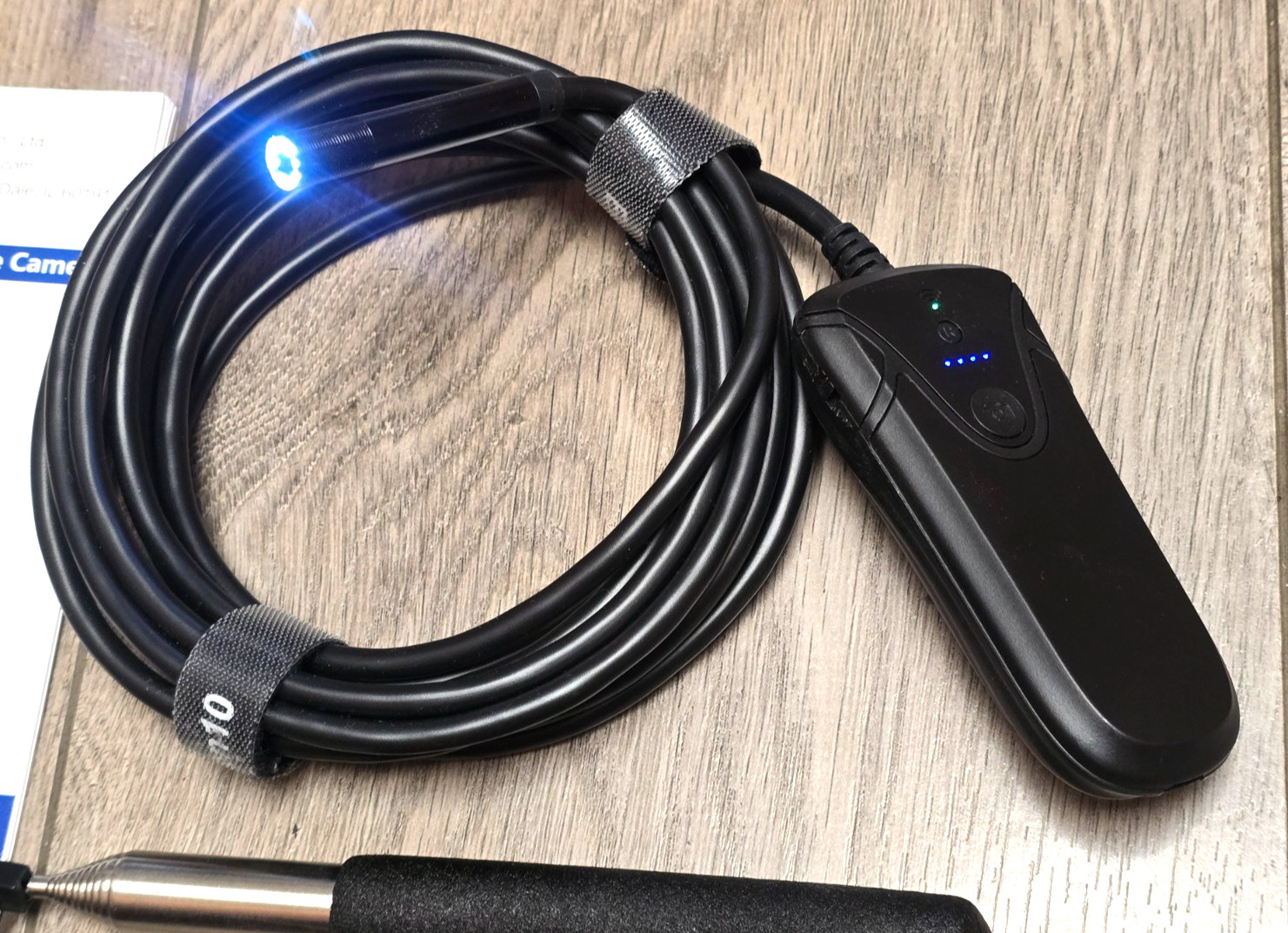 ELEVEN 10, 12′ Endoscope/ Borescope Wifi Camera w/Accessories for Android or IOS