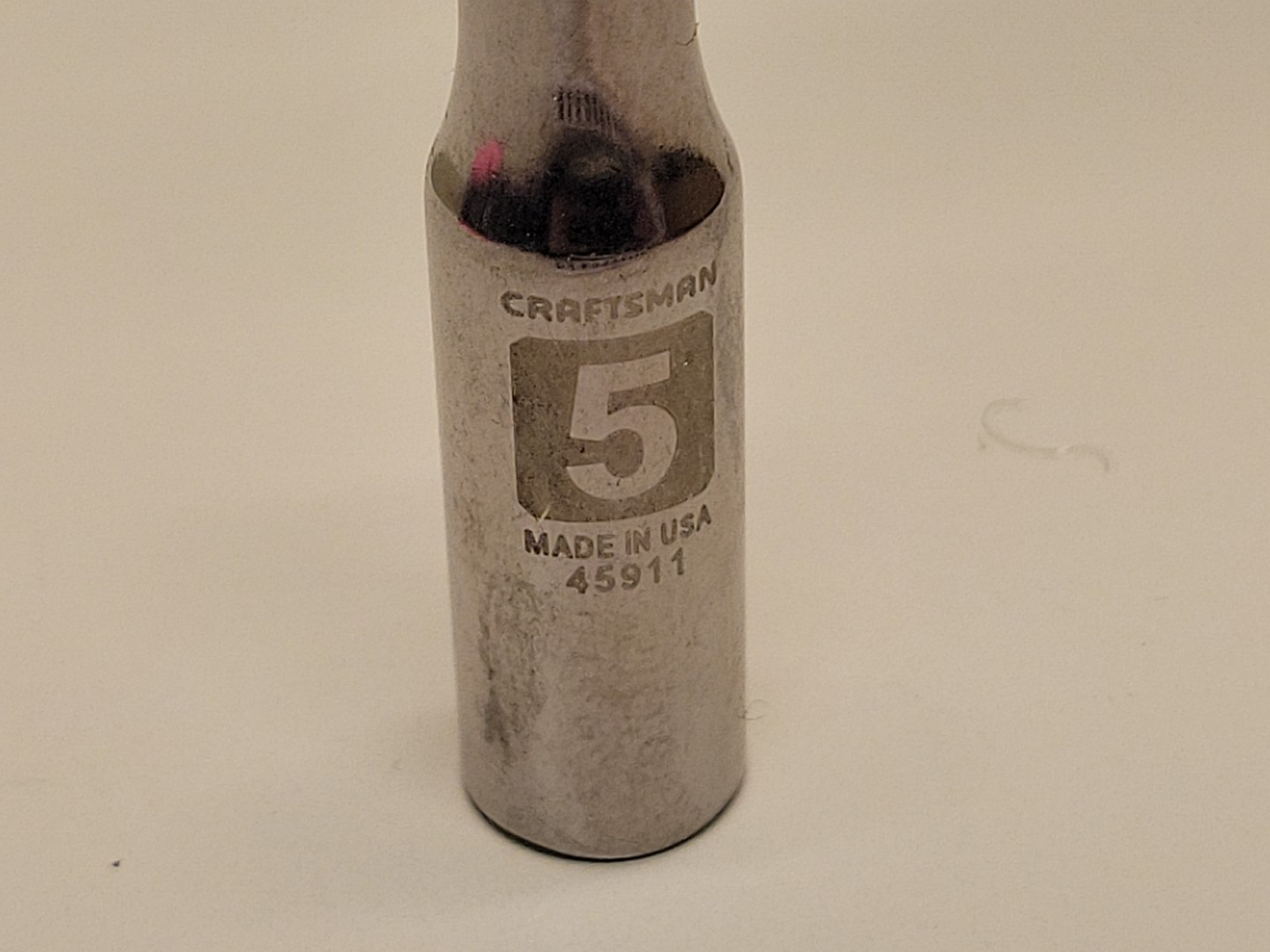 Craftsman 45911 5mm 6pt 1/4″ Drive Deep Socket Laser Etched NOS USA (Blemished)
