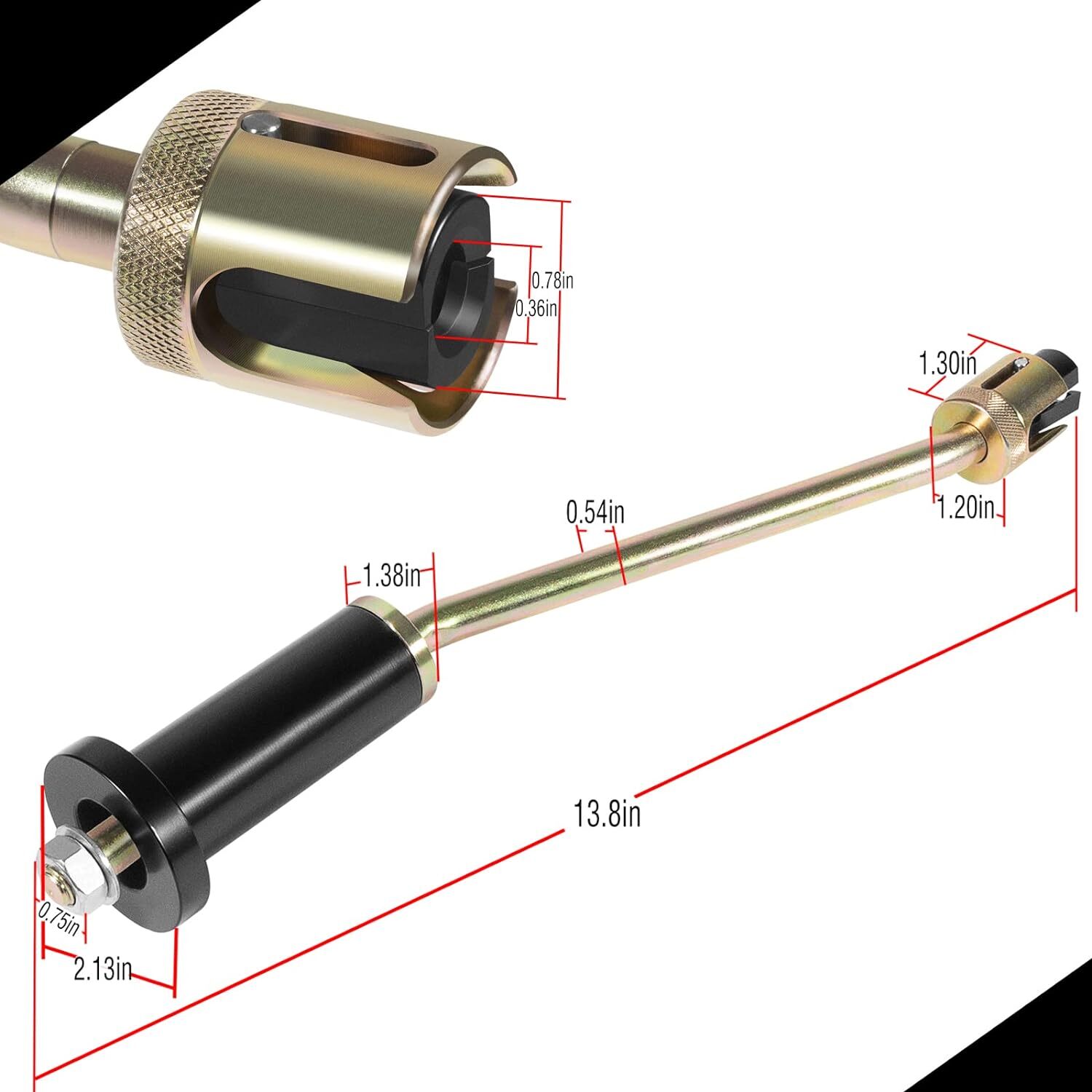 Fuel Injector Removal Puller Tool 310197 For Jaguar Land Rover Range Rover XK XJ
