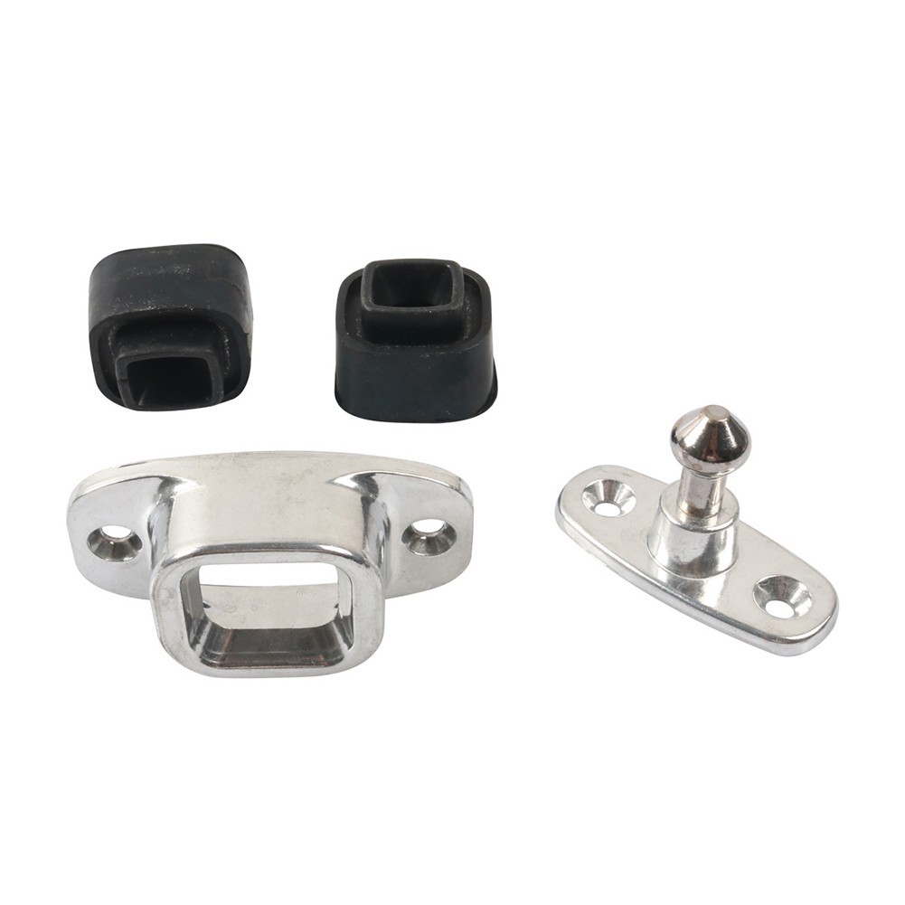 RV Door Holder Door Plunger Socket Aluminum Alloy Rubber Base Silent Operation