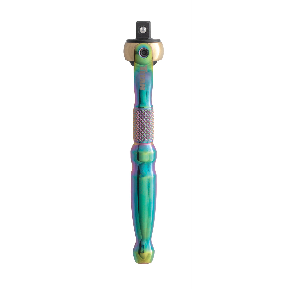 Titan 1/4 in. Drive Titanium Swivel Head Micro Ratchet