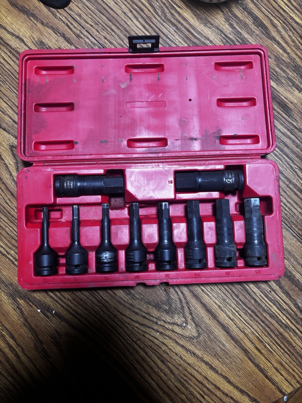 Sunex Impact Metric Hex Allen Bit Socket Set 1/2” Drive w/ Case – Used