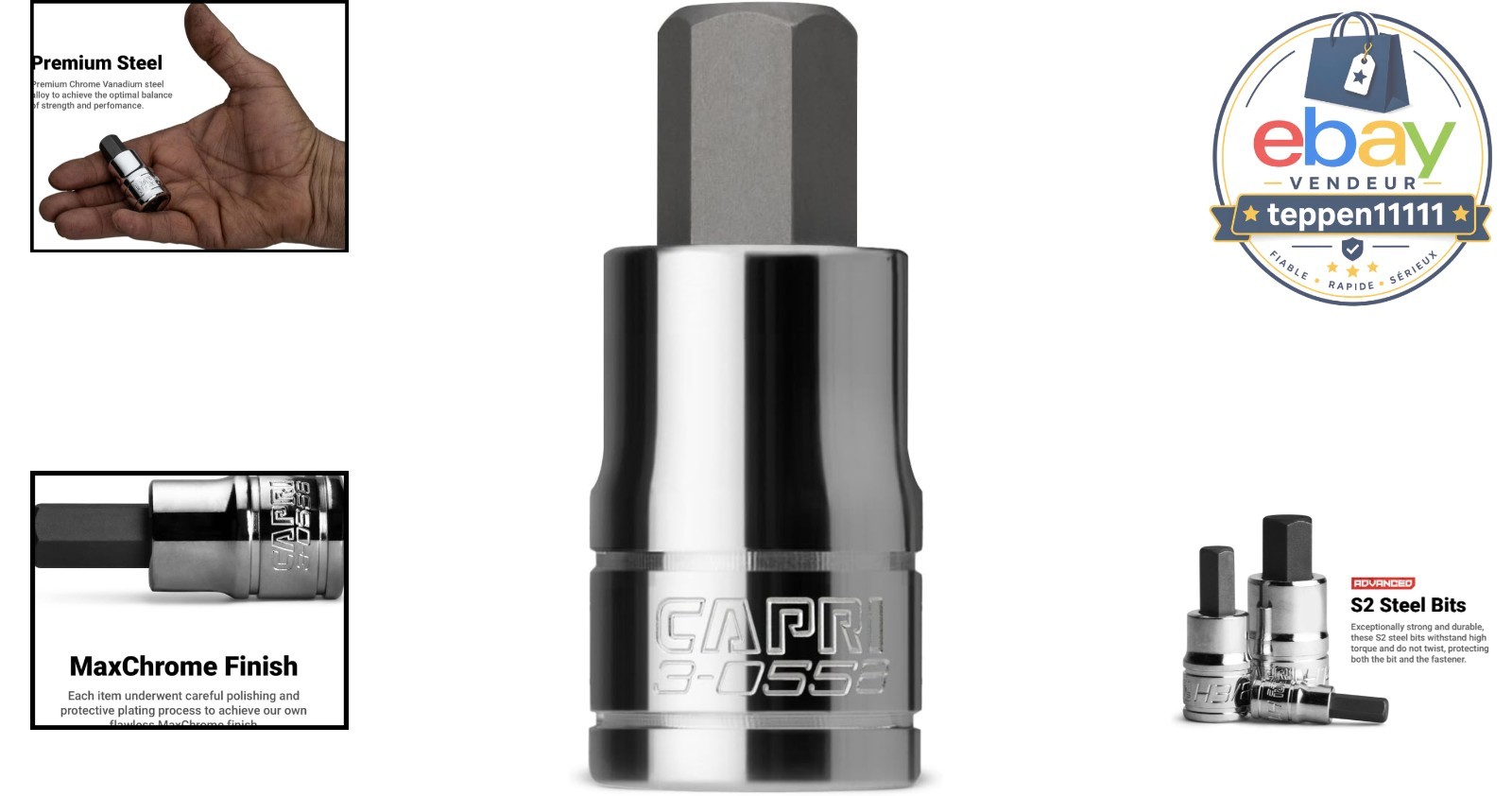 1/2-Inch Hex Bit Socket 1/2-Inch Drive SAE