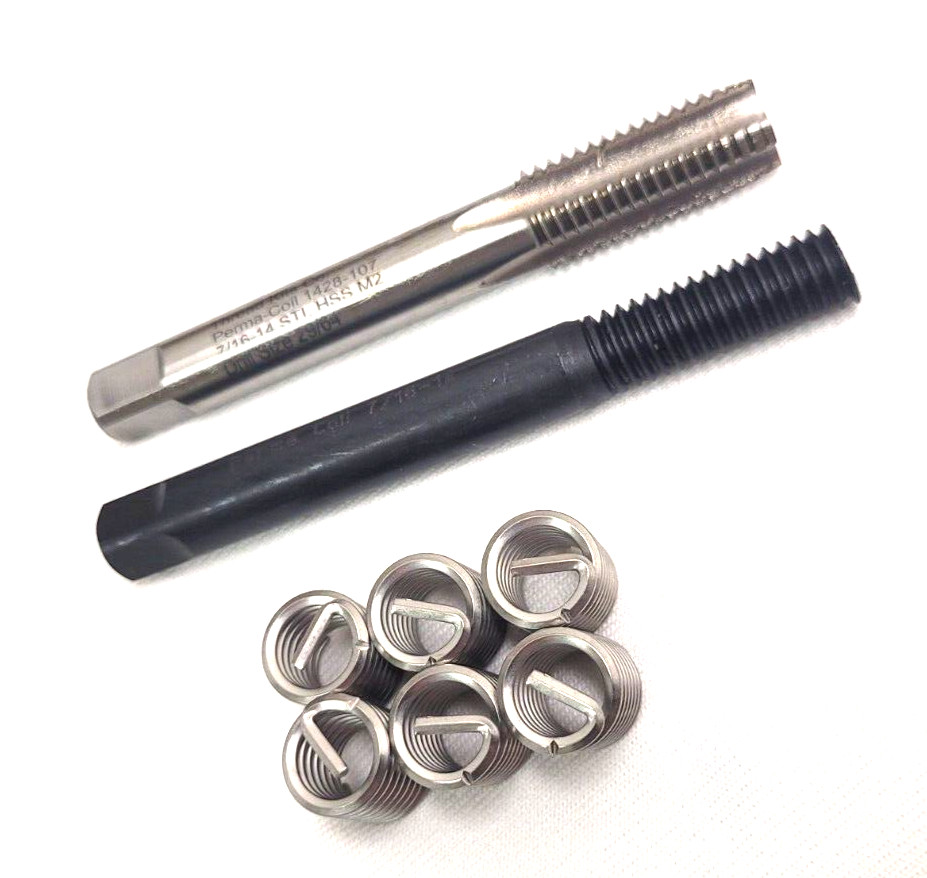 7/16-14 NC Thread Insert Repair Kit Perma Coil 1208-107 USA Fits Heli USA
